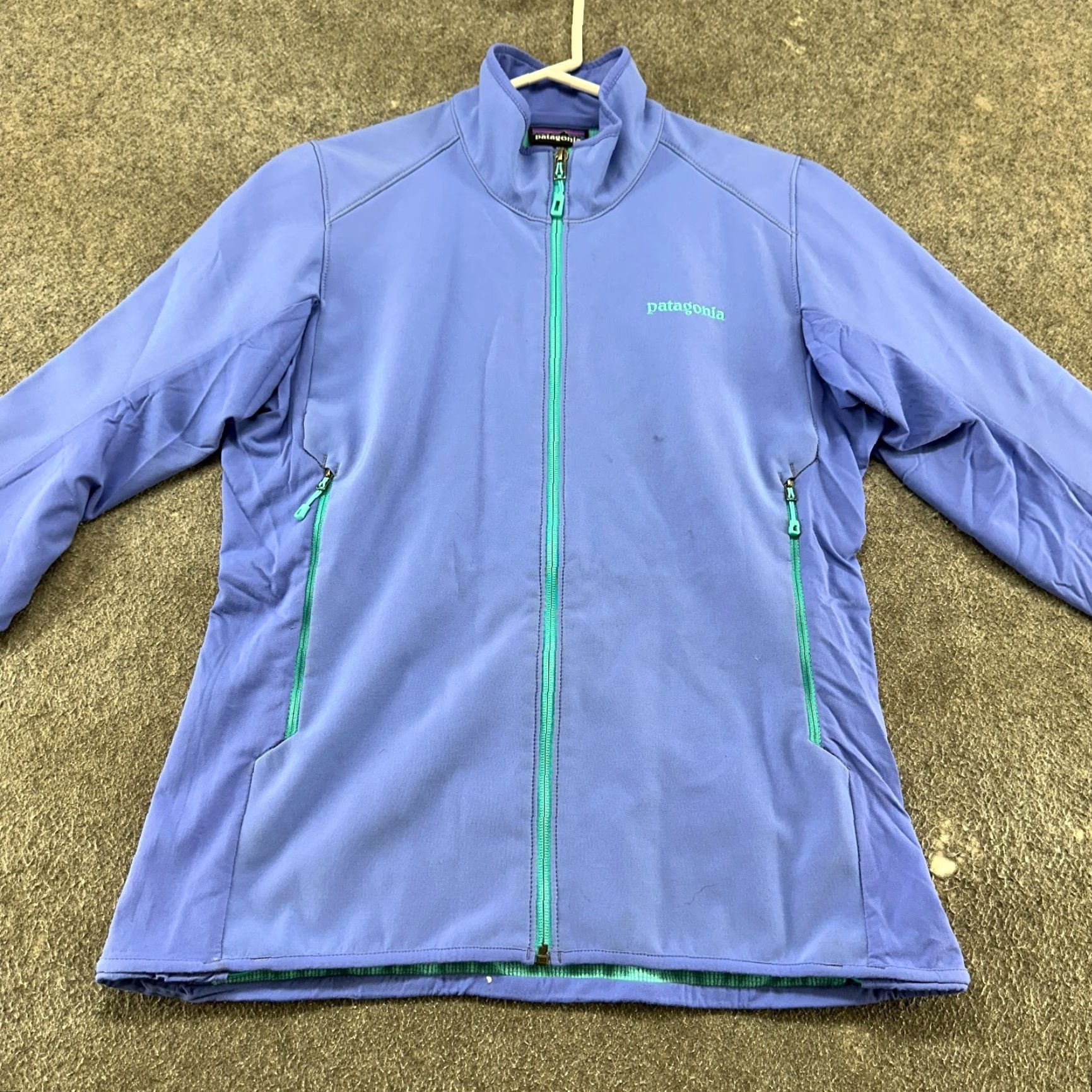 Patagonia Patagonia Jacket Womens M Purple Green Lavender Lined Adze Hybrid Polartec Softshell Zip Full Zip Quilted Logo Pat ego Adze 90s Outdoor Womens Jacket Size M / US 6-8 / IT 42-44 - 3 Thumbnail