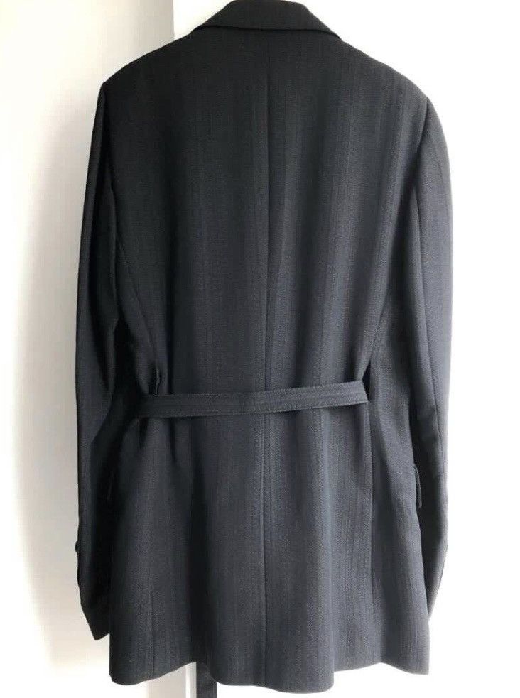 Ann Demeulemeester Ann Demeulemeester Unisex Dark Stripe Belt Blazer Size XS / US 0-2 / IT 36-38 - 4 Thumbnail