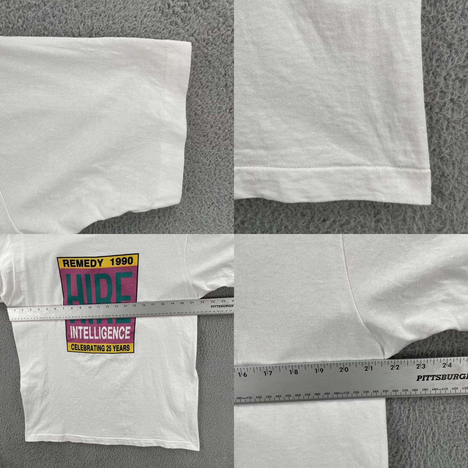 Fruit Of The Loom VINTAGE Fruit of the Loom XL Single Stitch Shirt Men White Crew Neck Short Sleeve USA 1990 Knit Comfort Easy Care Size US XL / EU 56 / 4 - 8 Thumbnail