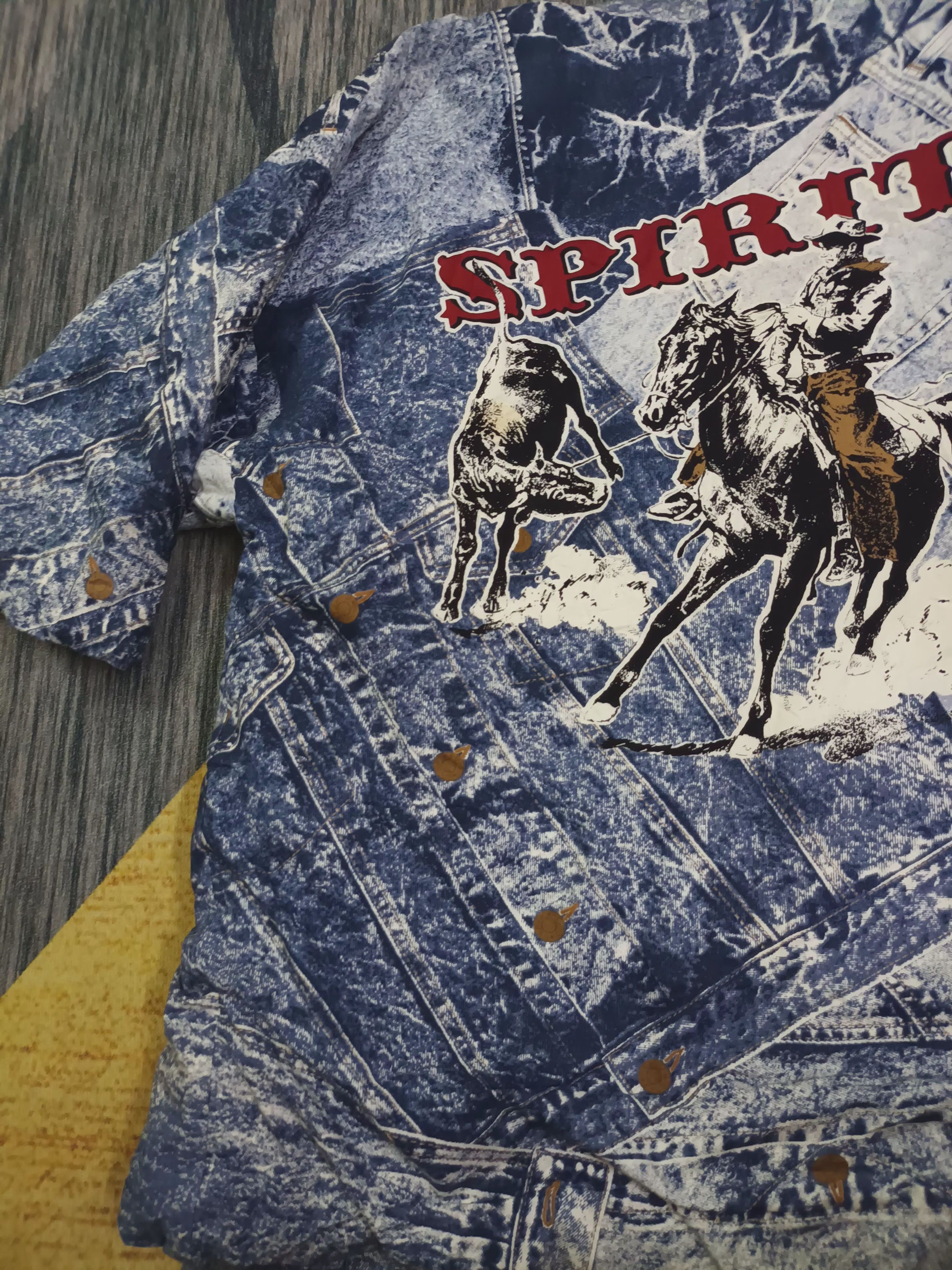 Japanese Brand 🔥 RARE DESIGN KURUME HANTEN X COWBOY KIMONO 🔥 Size US S / EU 44-46 / 1 - 6 Thumbnail