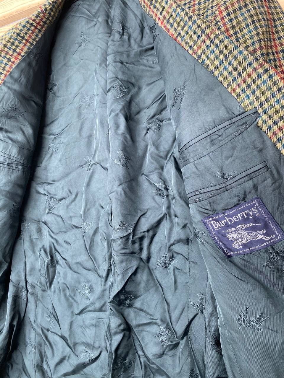 Burberry × Vintage Burberry Burberrys blazer wool men tailor L XL plaid Size 50R - 6 Thumbnail
