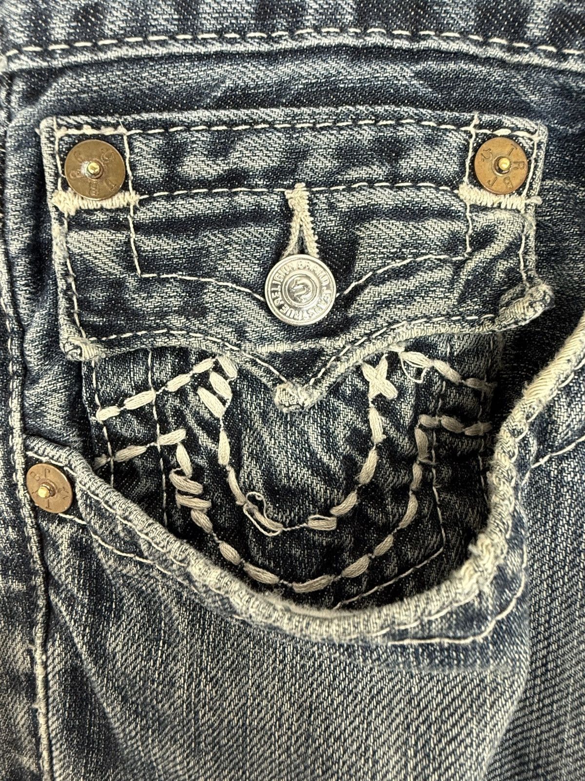 True Religion True Religion Barbed Wire Bootcut Jeans Size US 34 / EU 50 - 4 Thumbnail