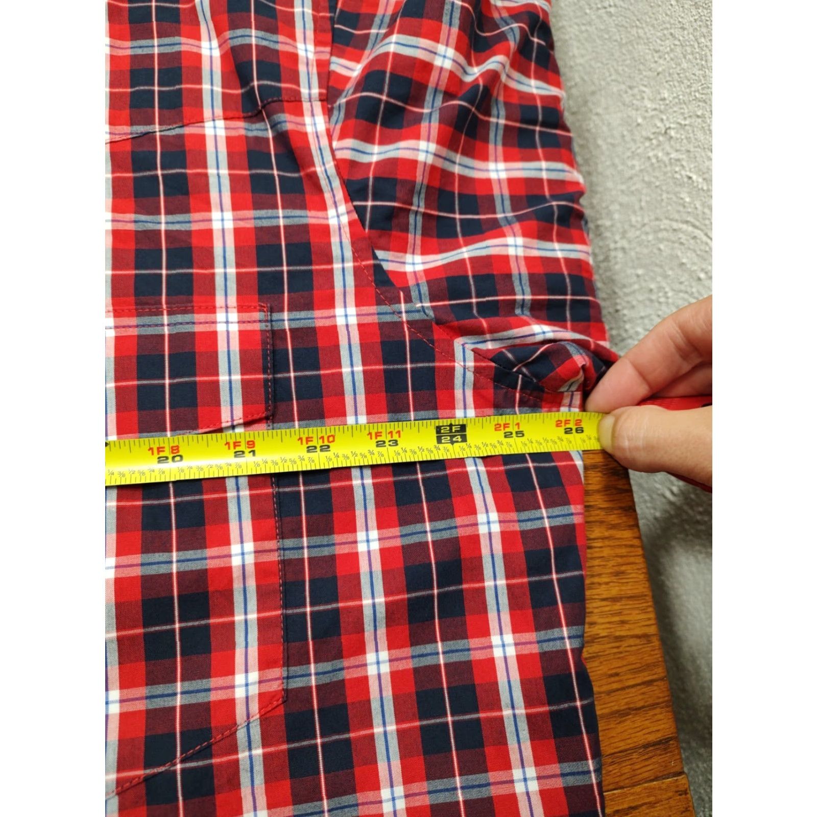 Wrangler Wrangler Western Shirt Mens XLT XL Tall Pearl Snap Red Plaid Long Sleeve Pockets Size US XL / EU 56 / 4 - 6 Thumbnail
