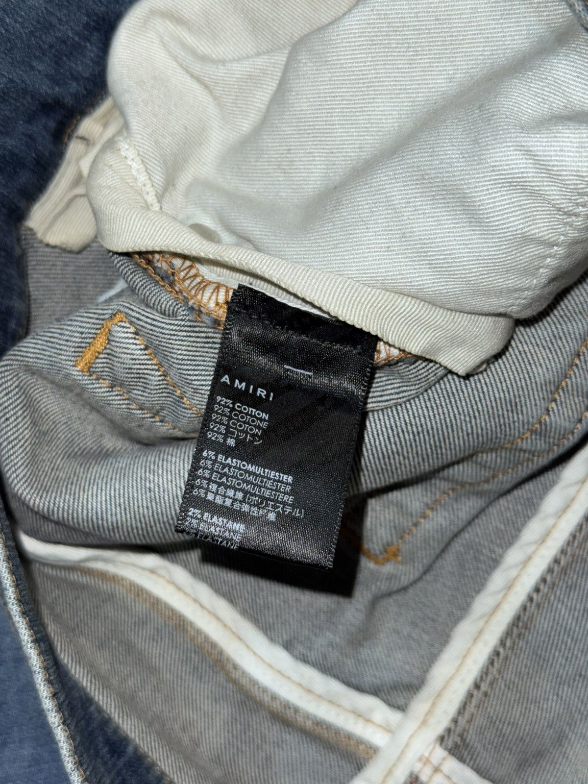 Amiri AMIRI BASIC DISTRESSED JEANS Size US 32 / EU 48 - 17 Thumbnail