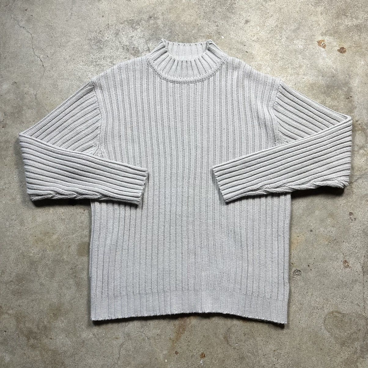 Point Zero Vintage Y2K Beige Point Zero Surf Skater Knit Sweater Size L Size US L / EU 52-54 / 3 - 1 Thumbnail