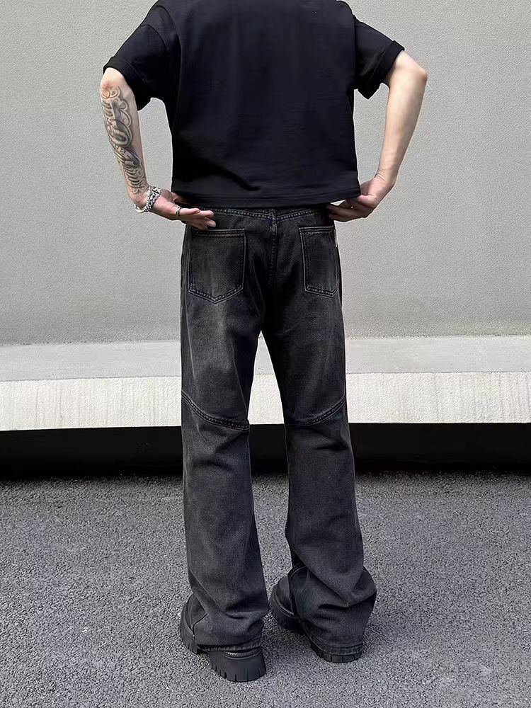 Japanese Brand × Jean High street washed straight micro flare jeans Size US 32 / EU 48 - 3 Thumbnail