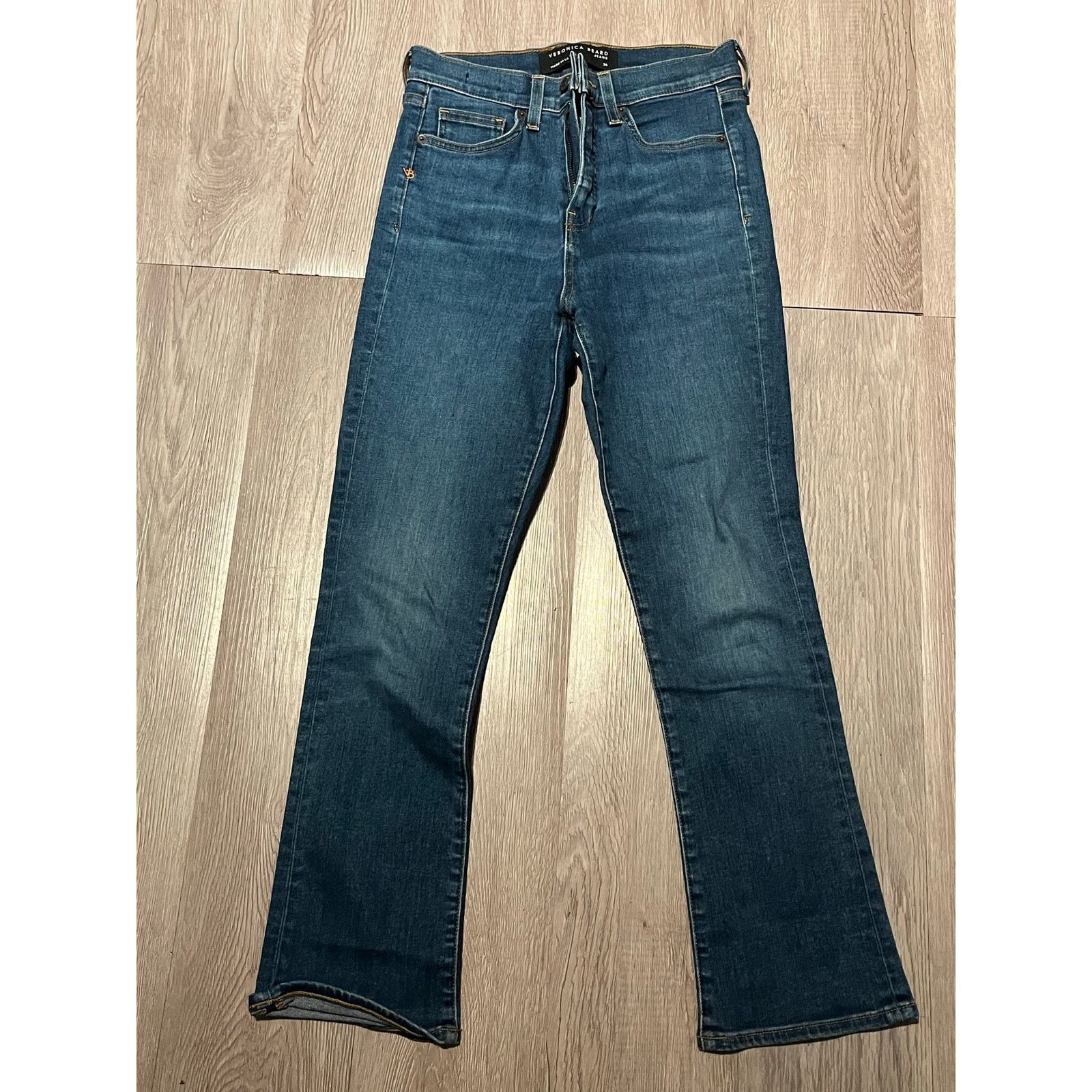Veronica Beard Veronica Beard - Carly high-rise kick-flare jeans / 28 /blue Size 28" / US 6 / IT 42 - 2 Thumbnail