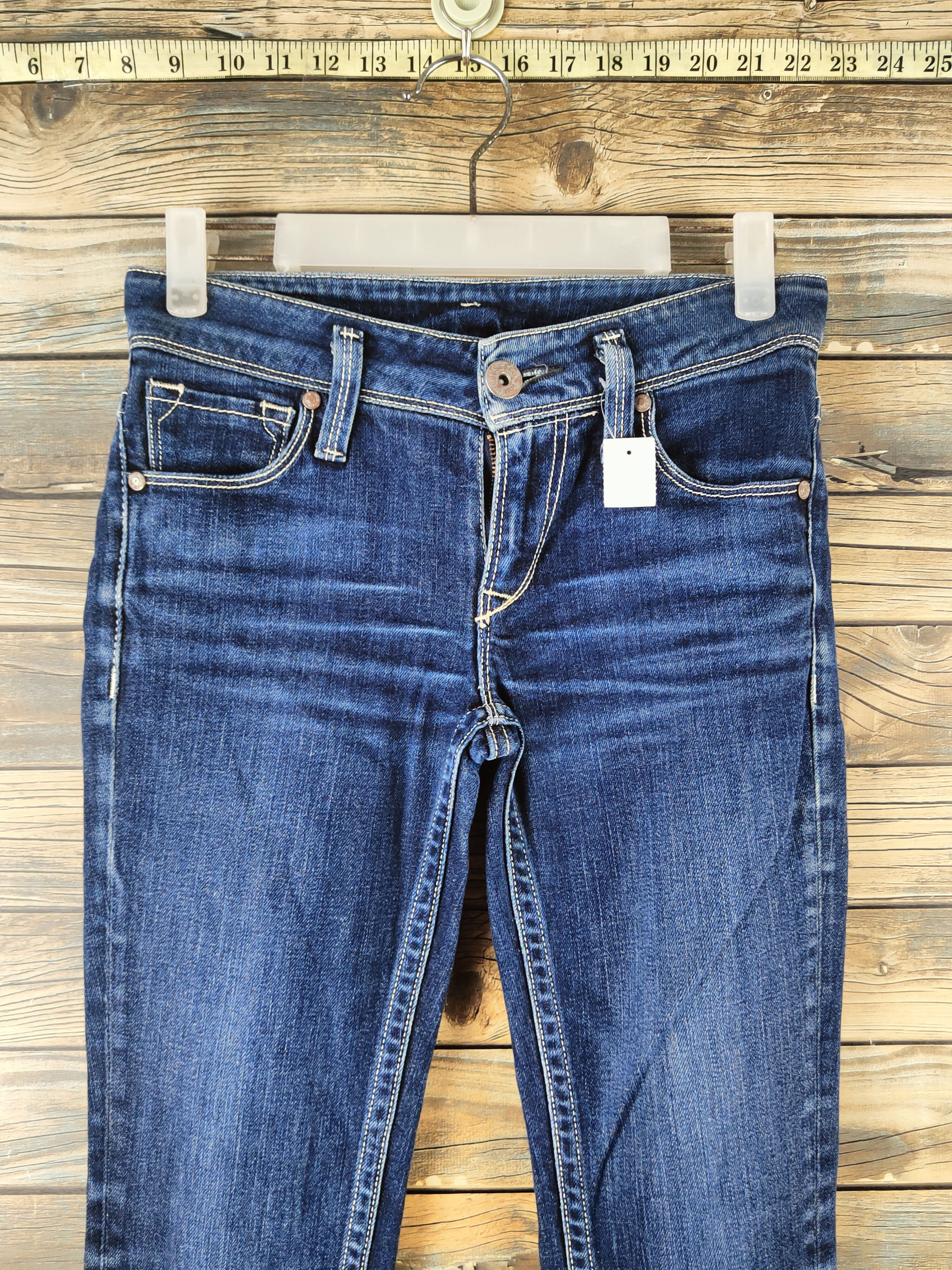 Levi's DL Levi's Blue Distressed Ripped Jeans #46-827 Size 27" / US 4 / IT 40 - 2 Thumbnail