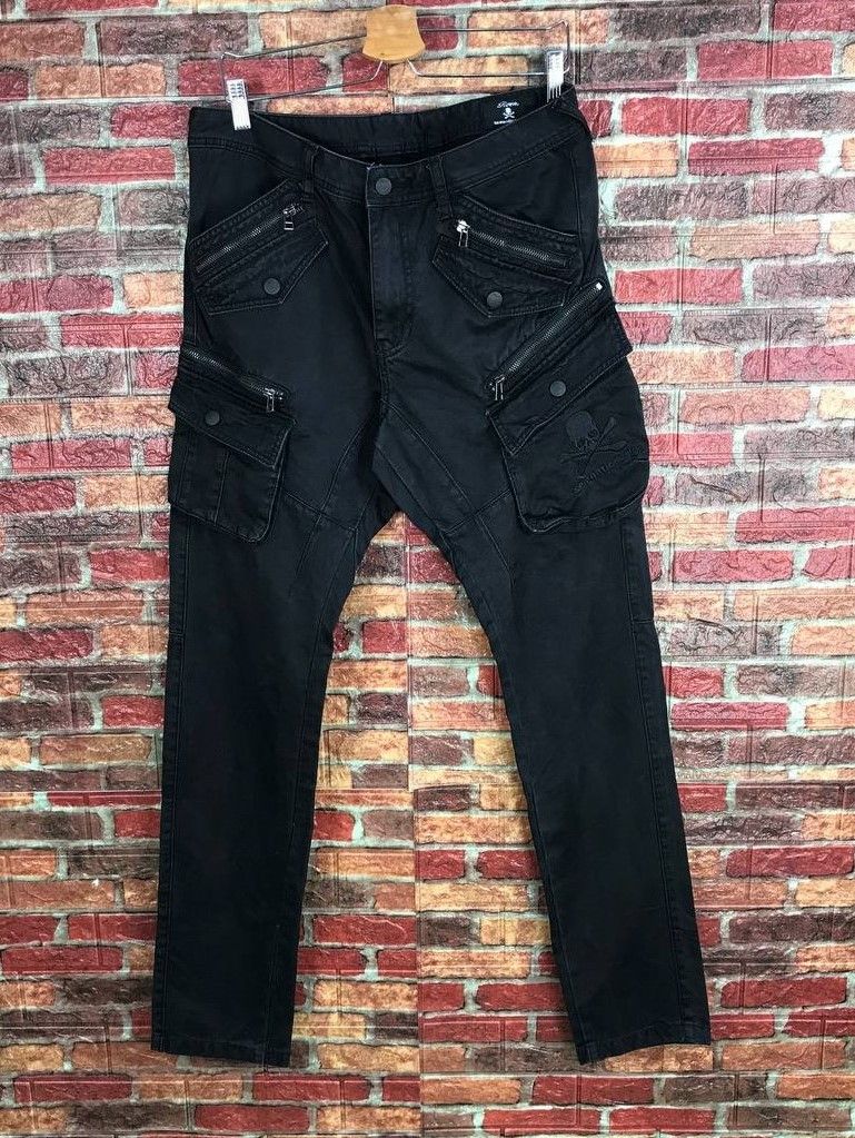 Mastermind Japan RARE ROEN X SEMANTIC MASTERMIND SKULL FADED BLACK CARGO Size US 31 - 13 Thumbnail