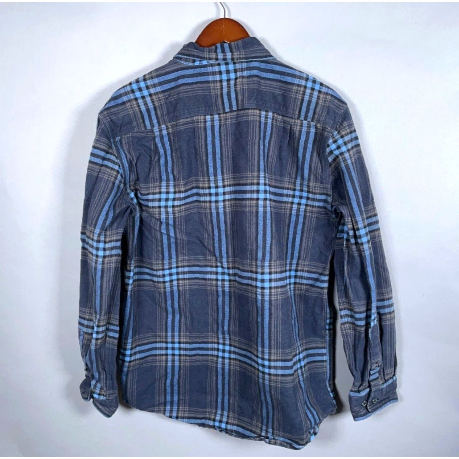 Carhartt VINTAGE Carhartt Flannel Shirt Mens Medium Blue Plaid 105947 412 Loose Fit Heavyweight Size US M / EU 48-50 / 2 - 2 Thumbnail