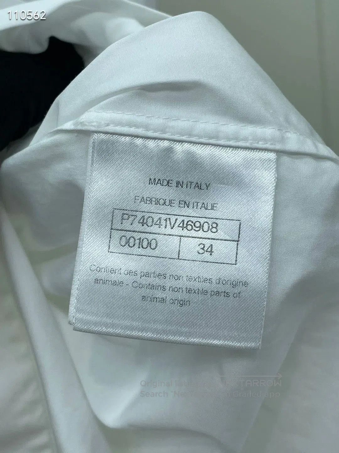 Chanel Chanel Diamond Buckle White Shirt. Size XXS / US 00 / IT 34 - 8 Thumbnail
