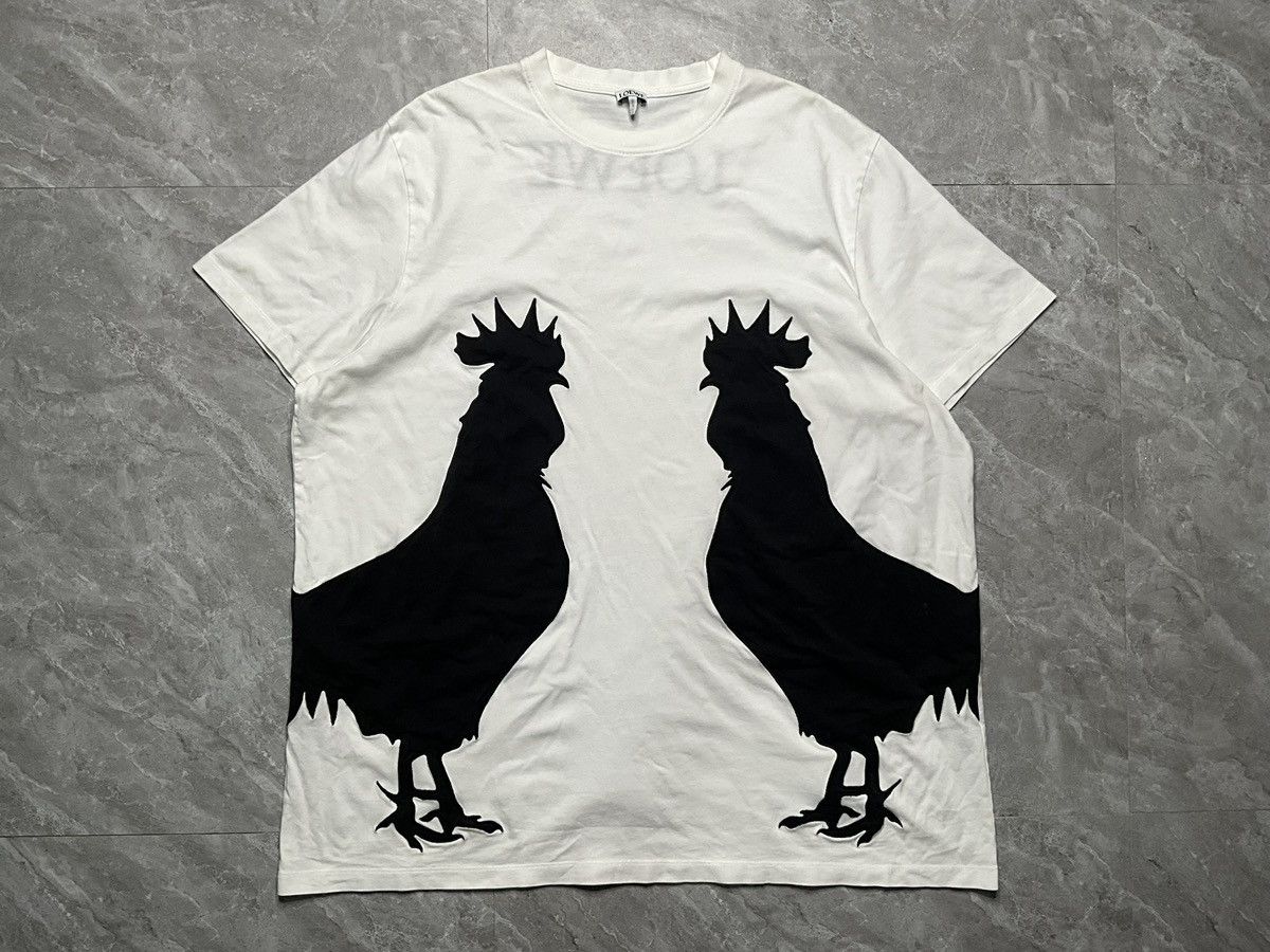 Loewe Loewe Oversized Rooster Embroidered tee Size US S / EU 44-46 / 1 - 2 Thumbnail