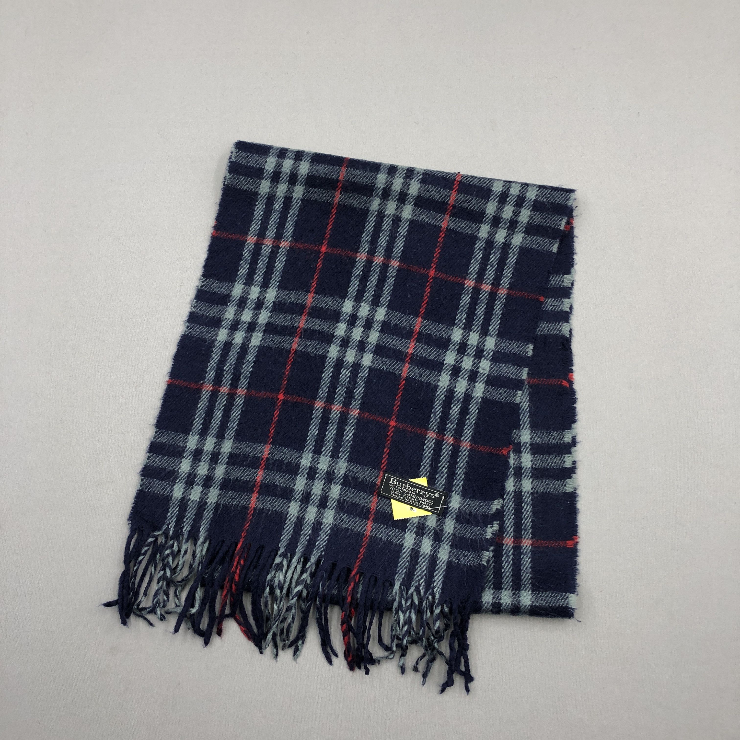 Burberry Vintage Burberry Scarf Muffler Wool Cashmere Scarves Size ONE SIZE - 3 Thumbnail