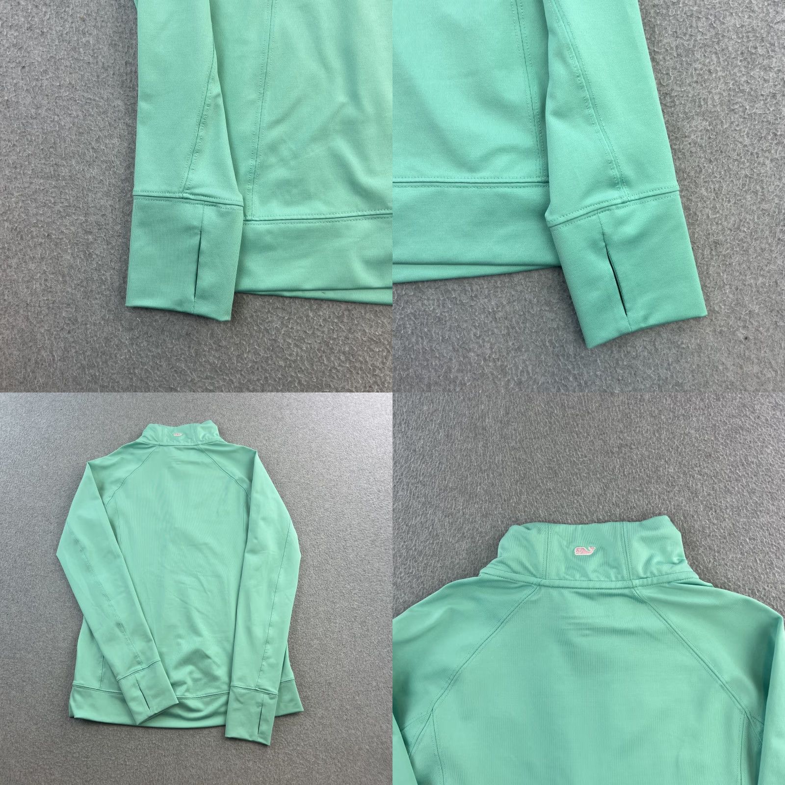 Vineyard Vines VINEYARD VINES Pullover Womens XS Green Performance Half Zip Athletic Lightweight Shirt Size XS / US 0-2 / IT 36-38 - 8 Thumbnail