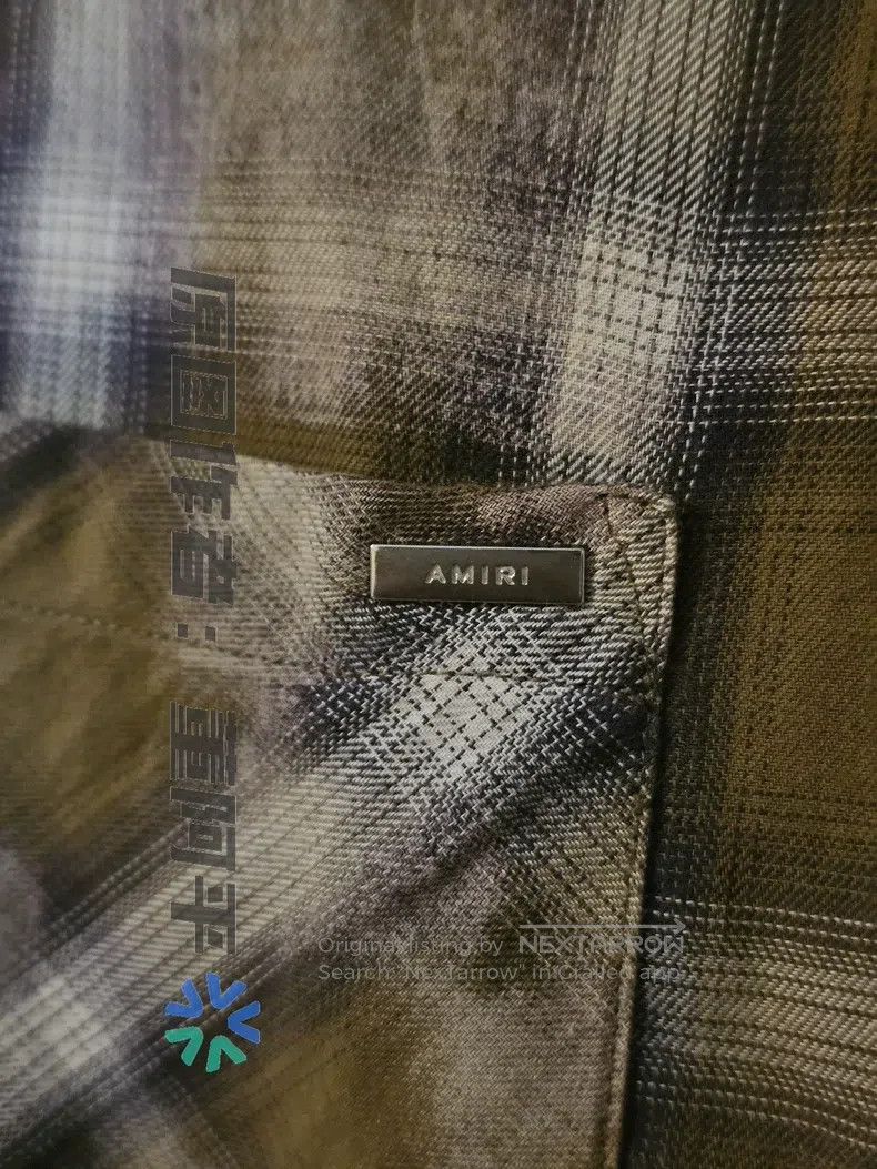 Amiri Amiri Washed plaid fringed shirt Size US M / EU 48-50 / 2 - 3 Thumbnail