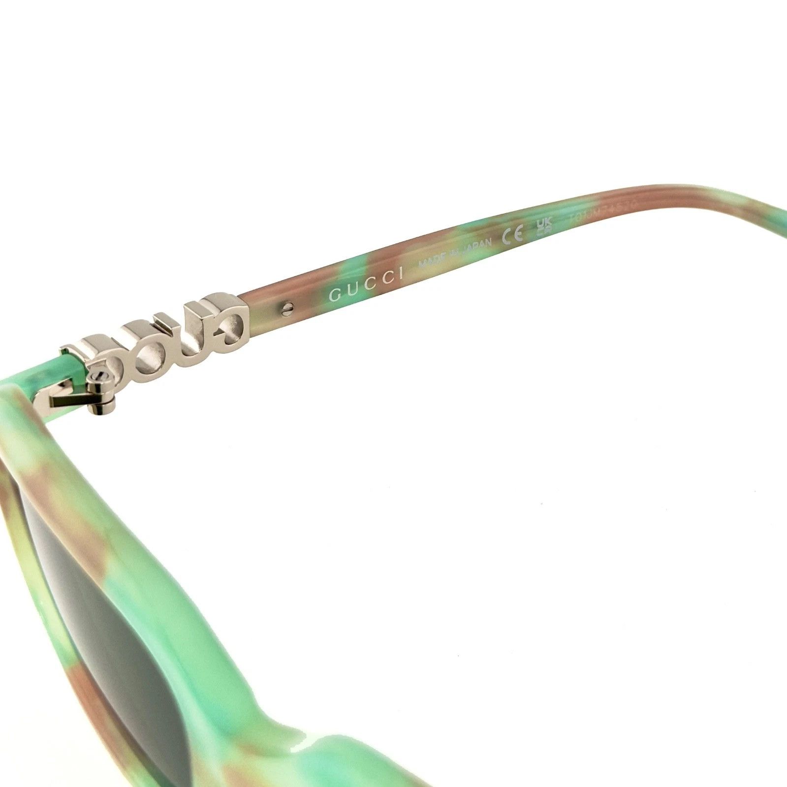 Gucci GUCCI 2152 Gg2152S Green Havana Narrow Unisex Sunglasses 005 Size ONE SIZE - 8 Thumbnail