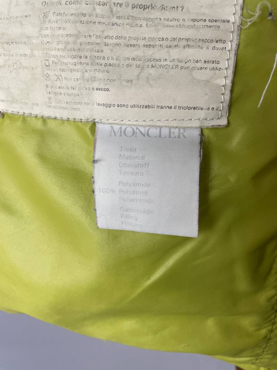 Moncler Moncler Down Vest Jacket Lemon Grenoble Vintage 1990s Size US XL / EU 56 / 4 - 24 Thumbnail