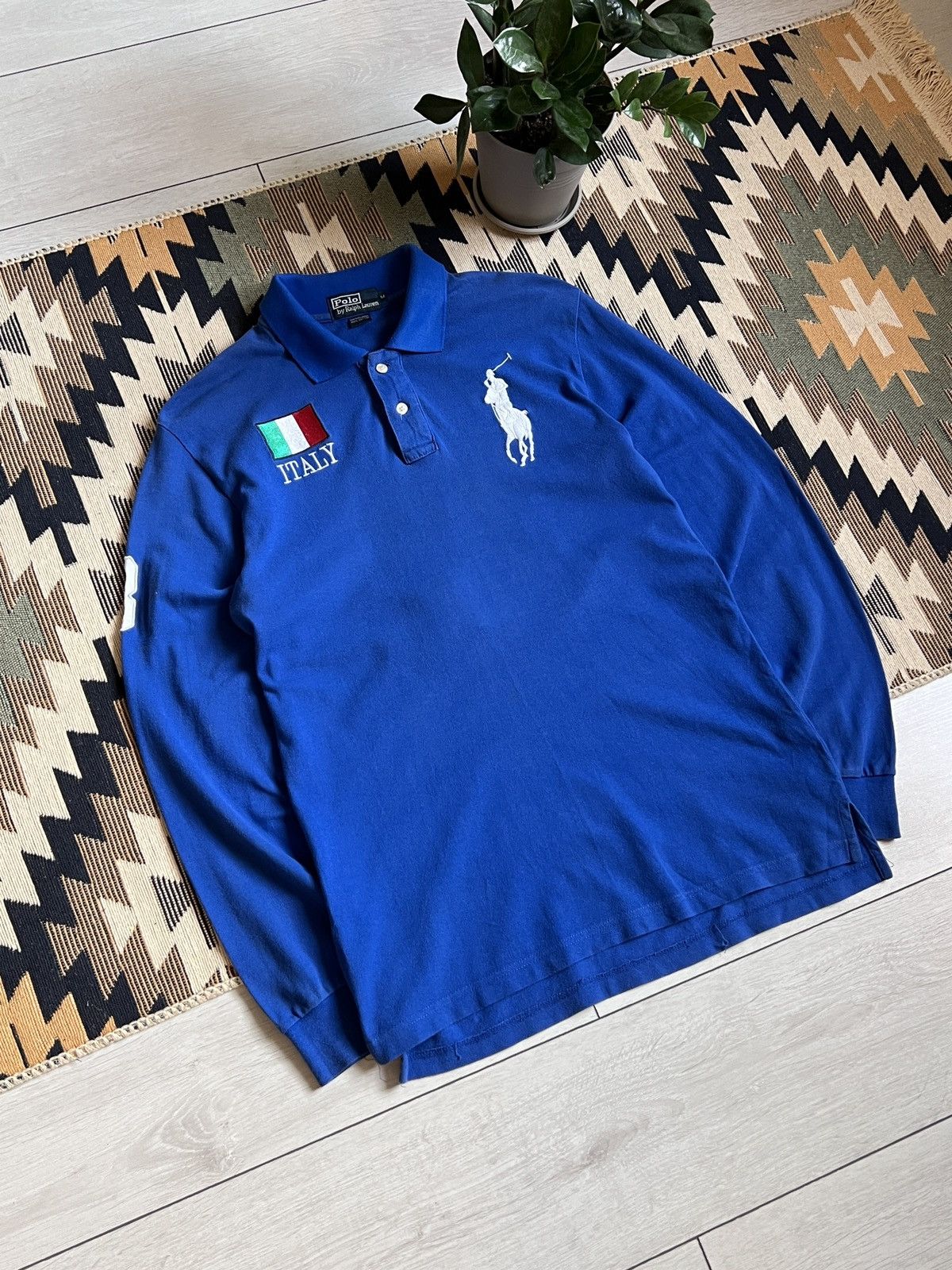 Polo Ralph Lauren Polo Ralph Lauren Italy Chief Keef Vntg Longsleeve Big Pony Size US M / EU 48-50 / 2 - 4 Thumbnail