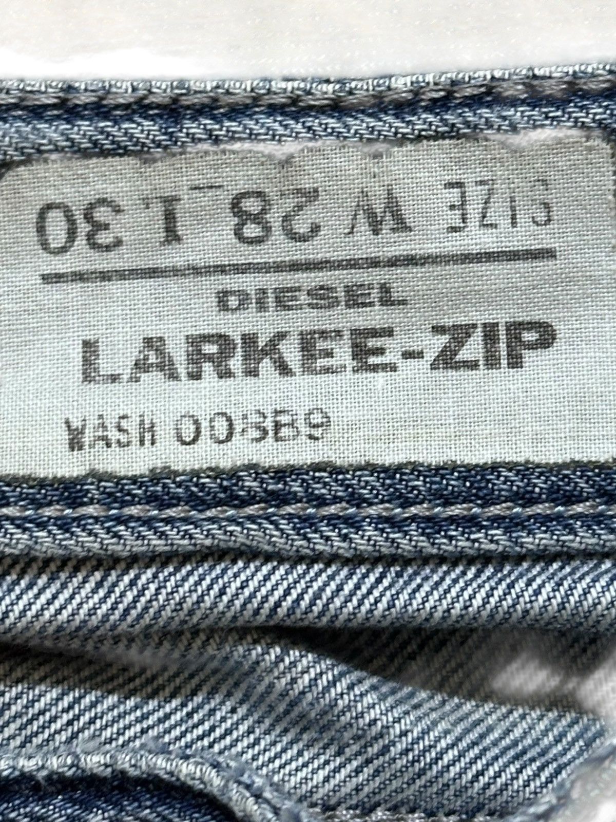 Diesel Vintage Diesel Larkee-Zip Mudwash Distressed Denim Size US 30 / EU 46 - 8 Thumbnail