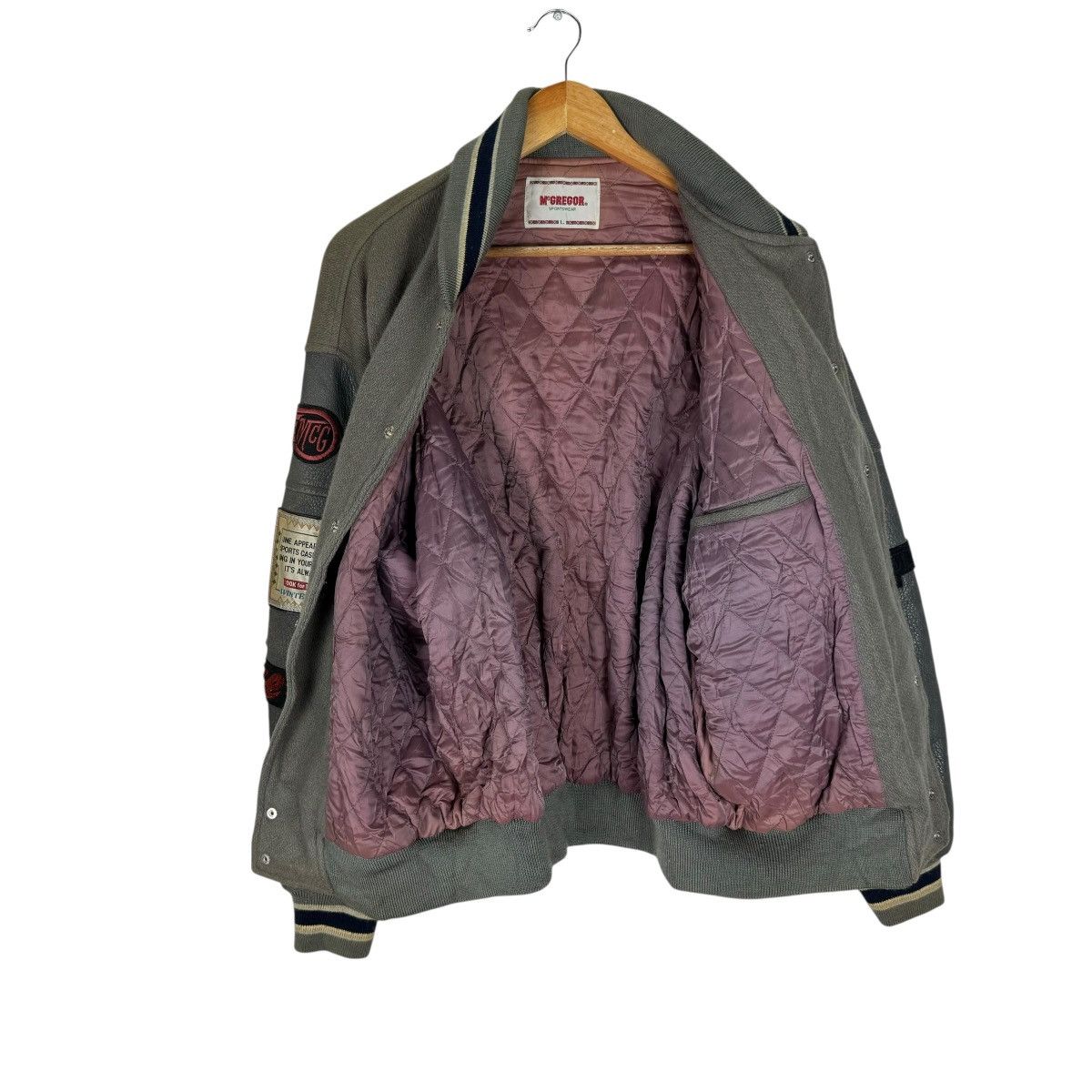 McGregor 🌟90s McGREGOR NAVAJO LEATHER VARSITY JACKET Size US L / EU 52-54 / 3 - 10 Thumbnail