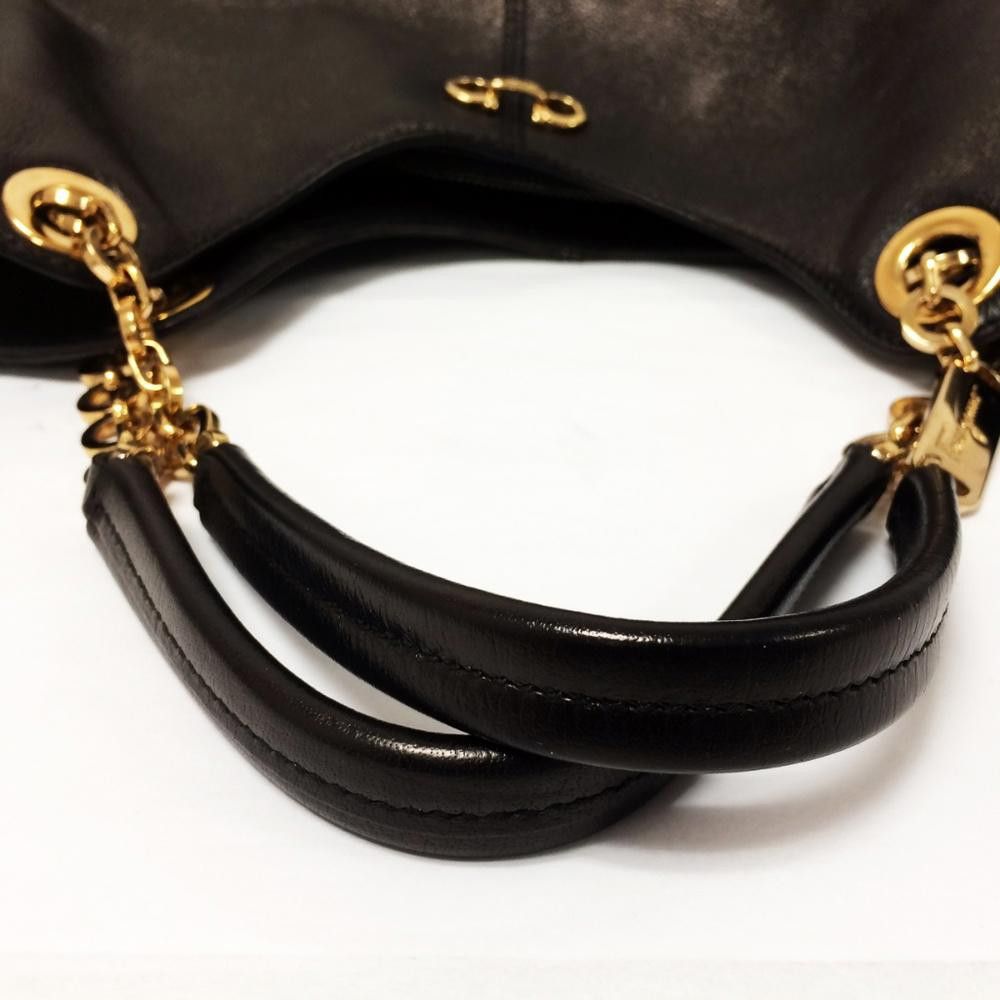 Salvatore Ferragamo Salvatore Ferragamo Betulla Black Leather Tote Bag Size ONE SIZE - 7 Thumbnail