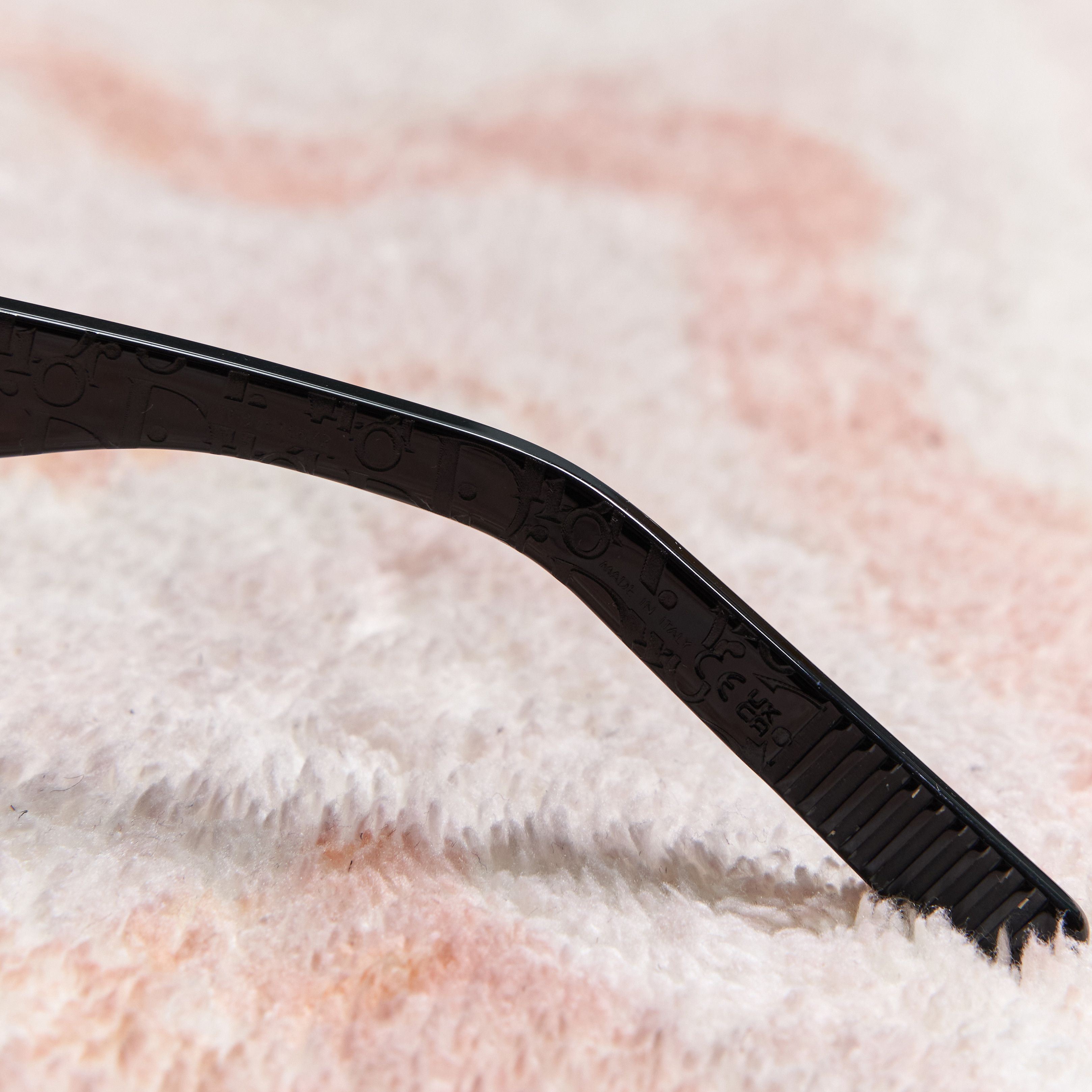 Dior DIOR DIORB23 S1I Black Rectangular Sunglasses Size ONE SIZE - 4 Thumbnail