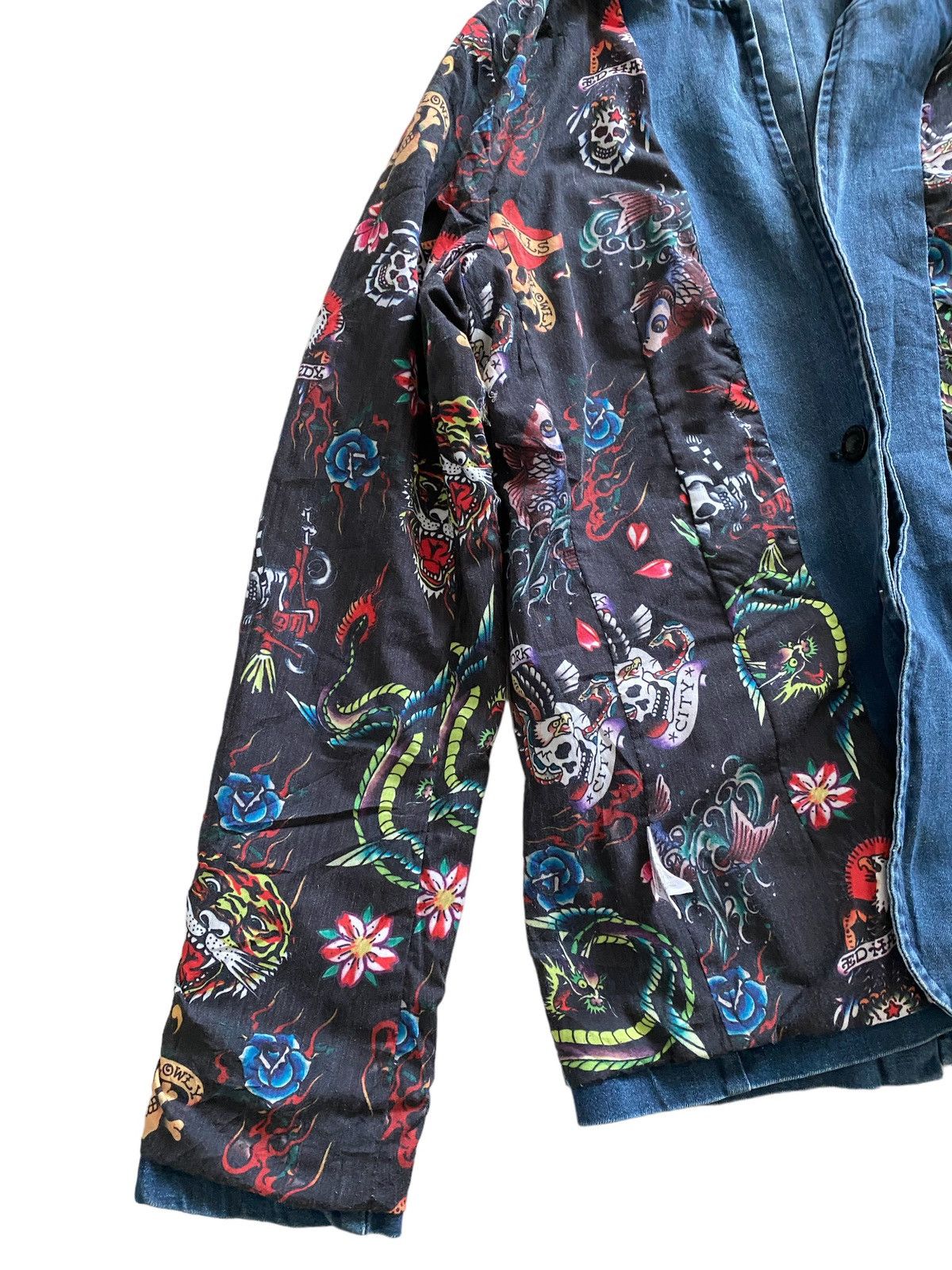 Christian Audigier Ed hardy Christian Audigier Fullprint Vintage Jacket Rare Size US S / EU 44-46 / 1 - 16 Thumbnail