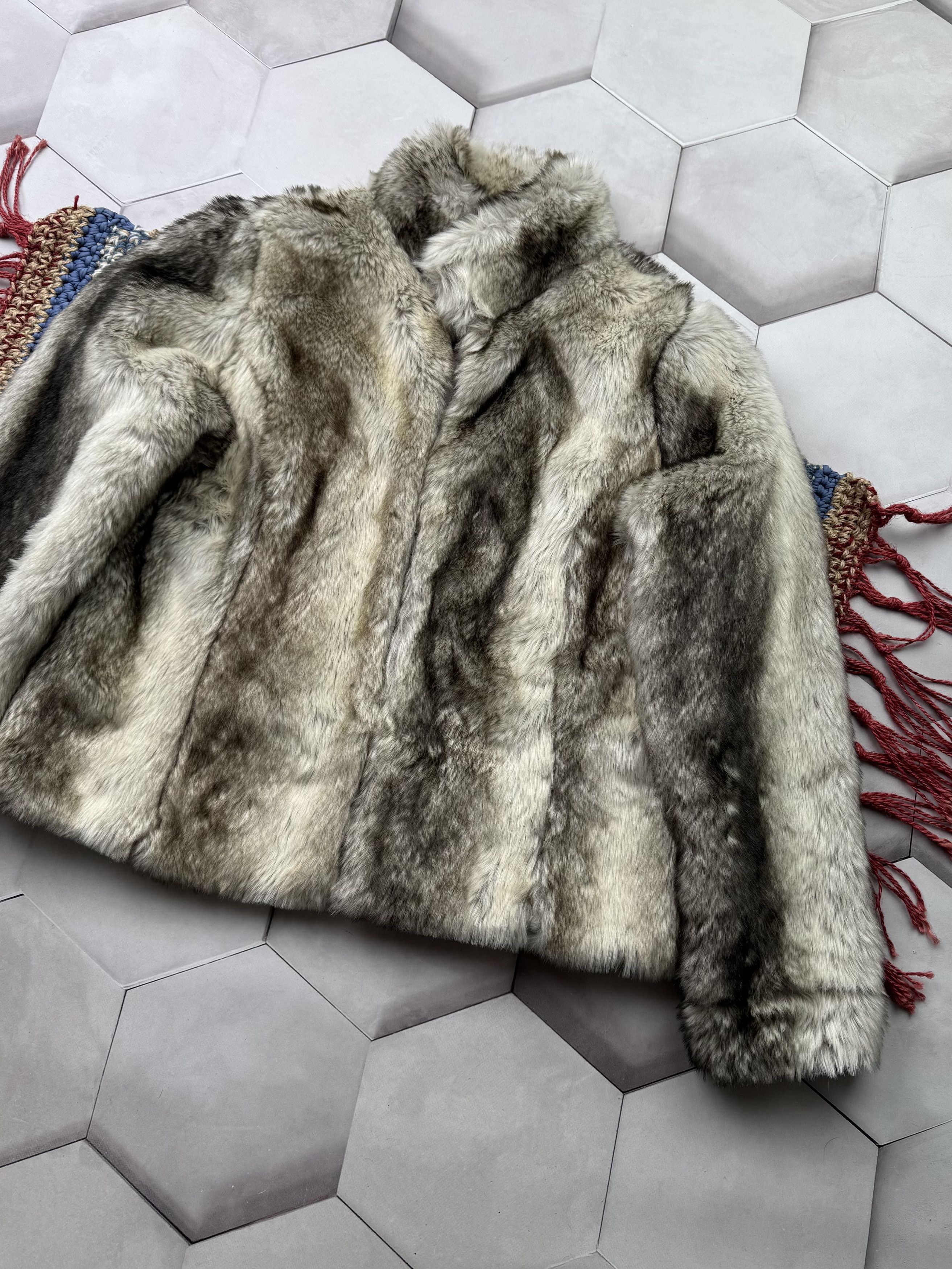 Vintage Vintage Faux Fur Jacket (E4) Size L / US 10 / IT 46 - 3 Thumbnail