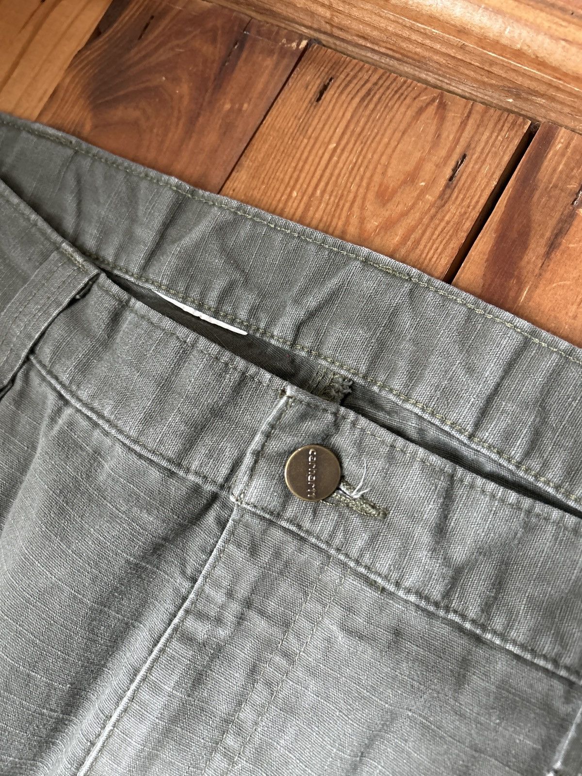 Carhartt × Vintage Vintage Carhartt Green Tactical Cargo Pants Size US 36 / EU 52 - 2 Thumbnail