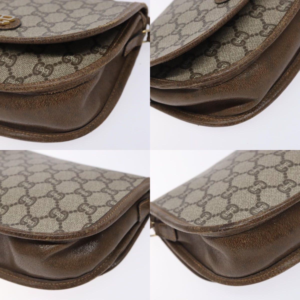 Gucci GUCCI GG Plus Supreme Shoulder Bag Pvc Beige Gold Size ONE SIZE - 10 Thumbnail