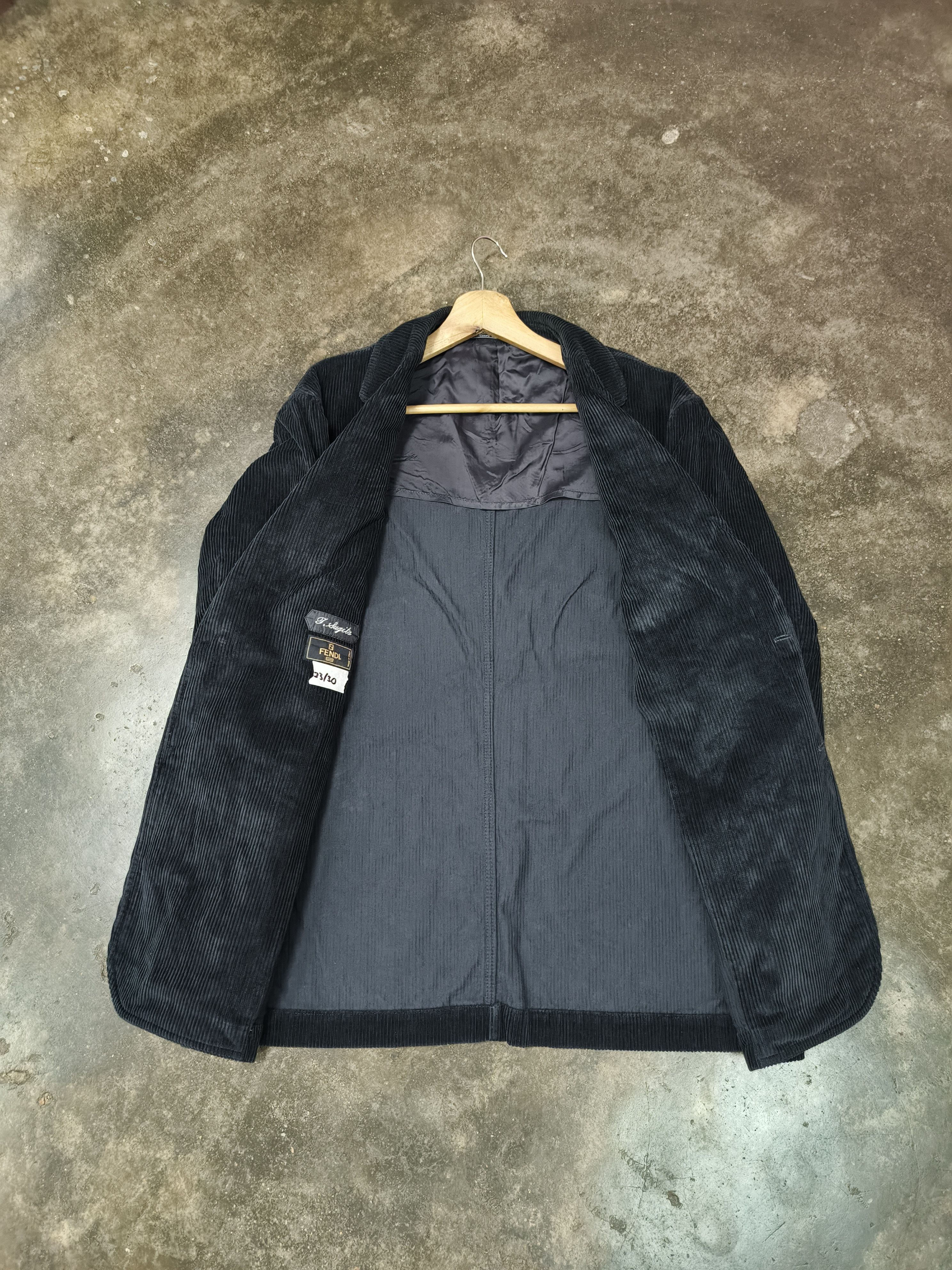 Fendi LV FENDI UOMO VTG CORDUROY BLAZER COAT JACKET Size 48R - 2 Thumbnail