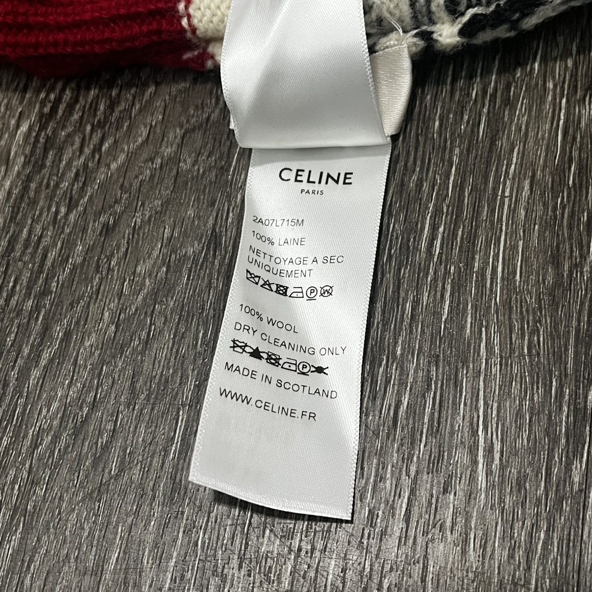 Celine [Avg. Resell: $450] Celine Knitted Printed Beanie Size ONE SIZE - 4 Thumbnail