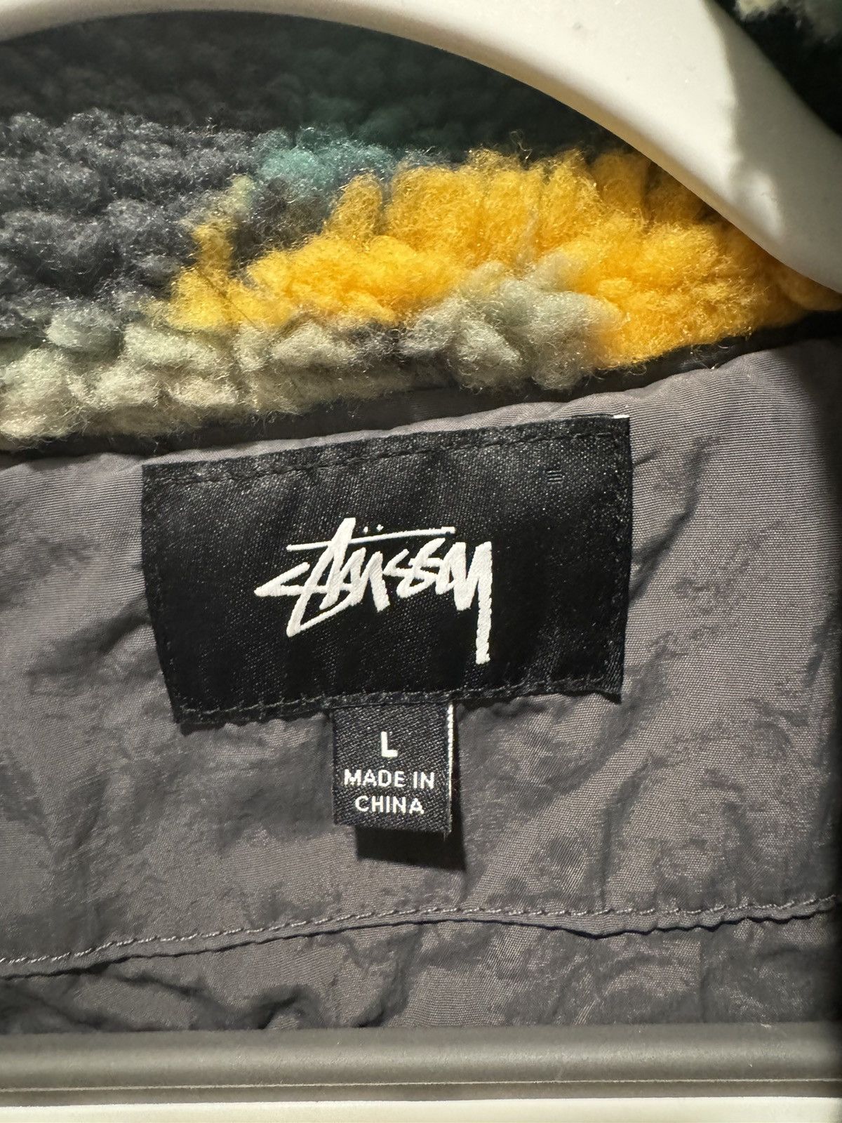 Stussy Stussy geometric block fleece pullover Size US L / EU 52-54 / 3 - 5 Thumbnail