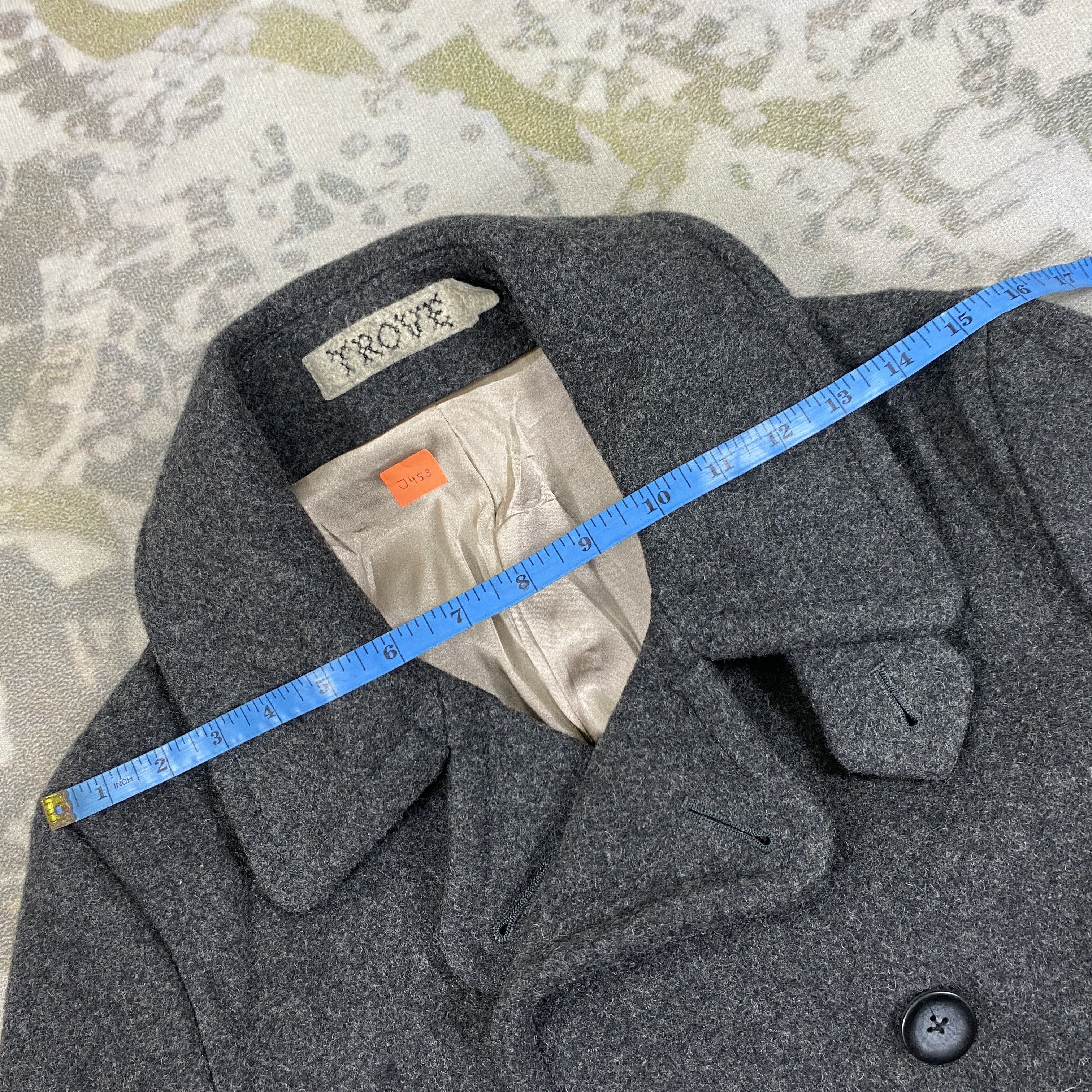 If Six Was Nine Vintage Trove Wool Peacoat Jacket- J453 Size US S / EU 44-46 / 1 - 5 Thumbnail