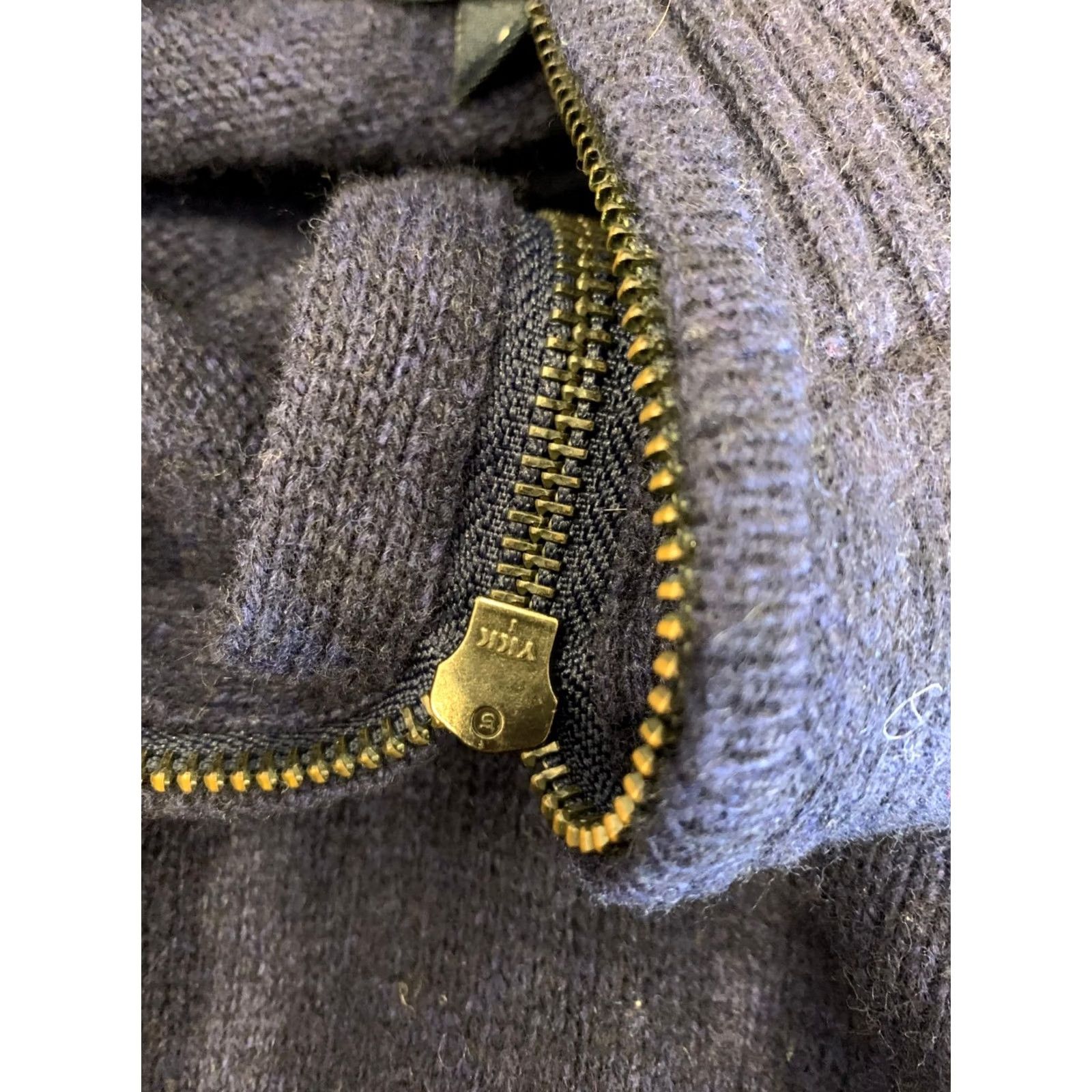 Vintage John Lewis Merino Cashmere Quarter Zip Sweater Men’s M Navy Blue Italy Size US M / EU 48-50 / 2 - 6 Thumbnail