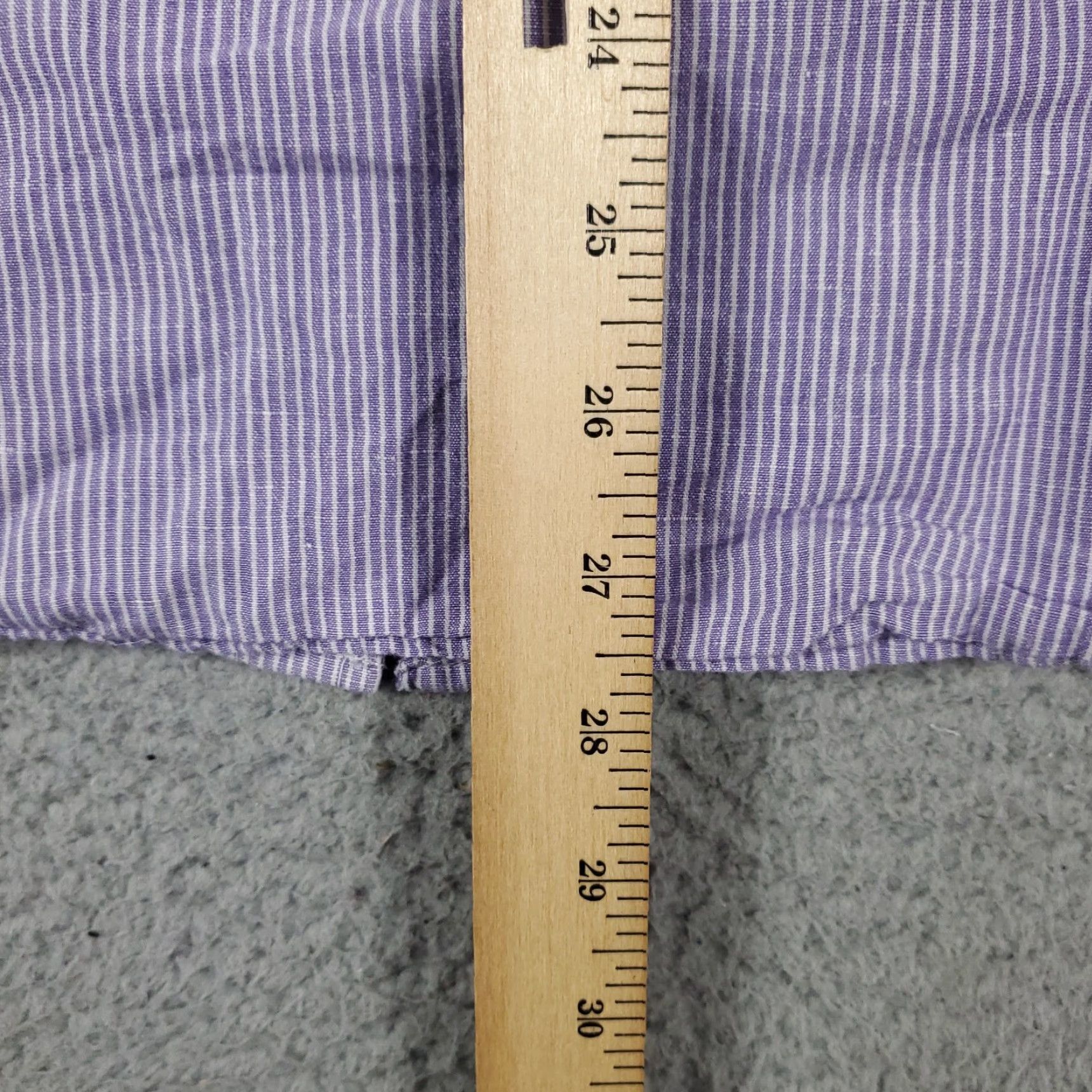 Banana Republic VINTAGE Banana Republic Purple Striped Mens Long Sleeve Button Up Shirt Size Large 16 Size US L / EU 52-54 / 3 - 4 Thumbnail