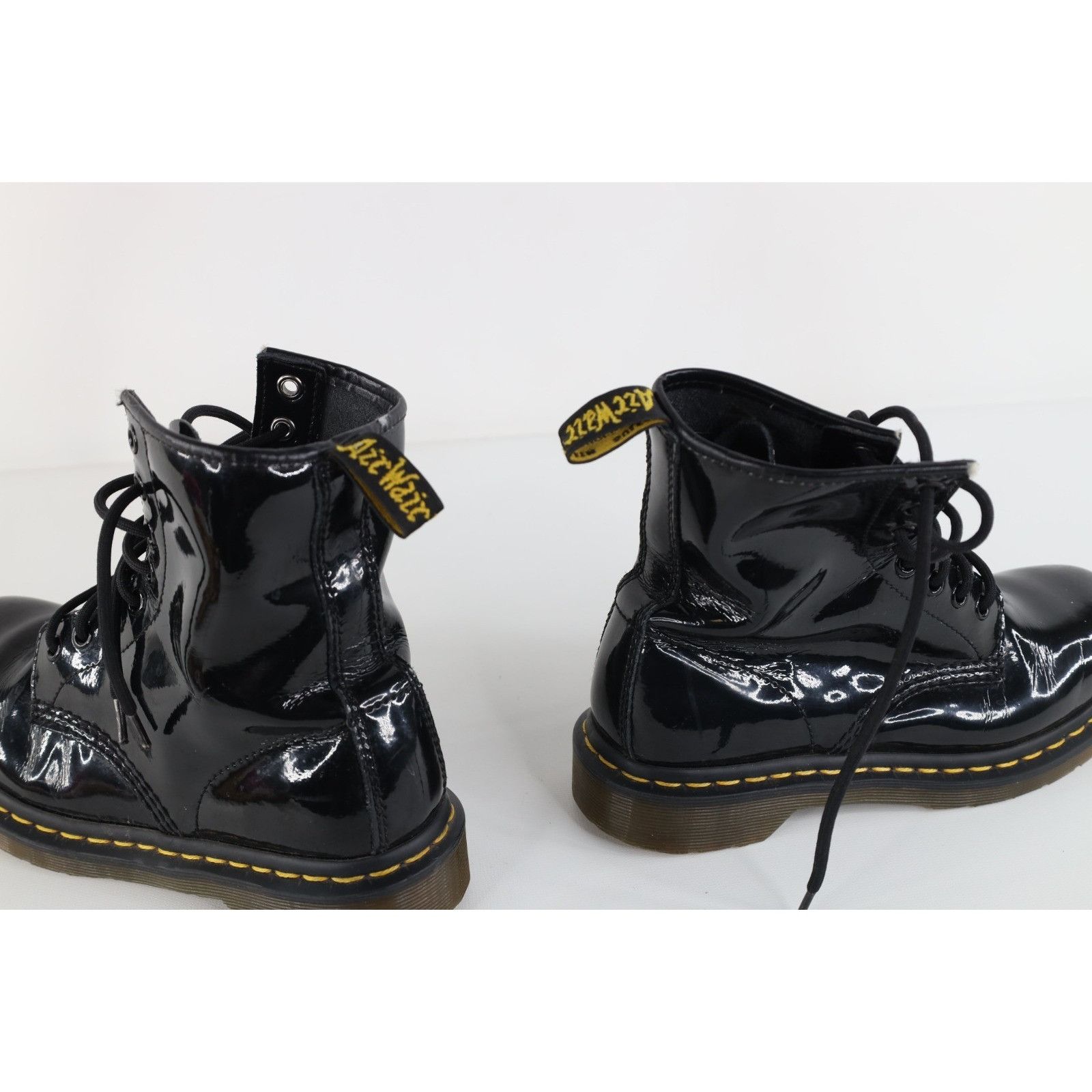 Dr. Martens Vintage 90s Y2K Dr Martens Patent Leather Combat Boots Size US 6 / IT 36 - 9 Thumbnail