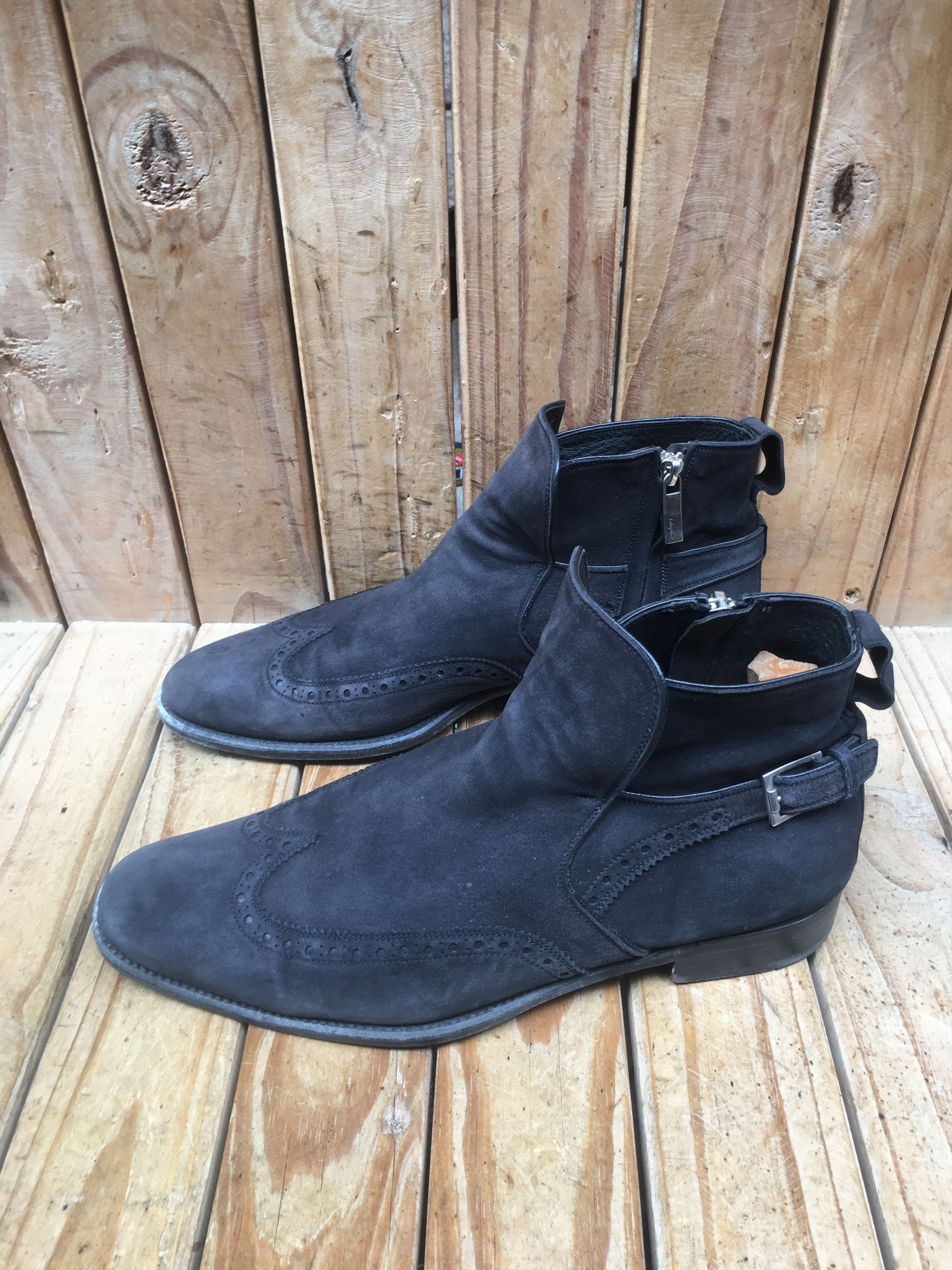 Salvatore Ferragamo Salvatore Ferragamo Suede Wingtip Men Boots UK 9 EE US 10 Size US 10 / EU 43 - 7 Thumbnail
