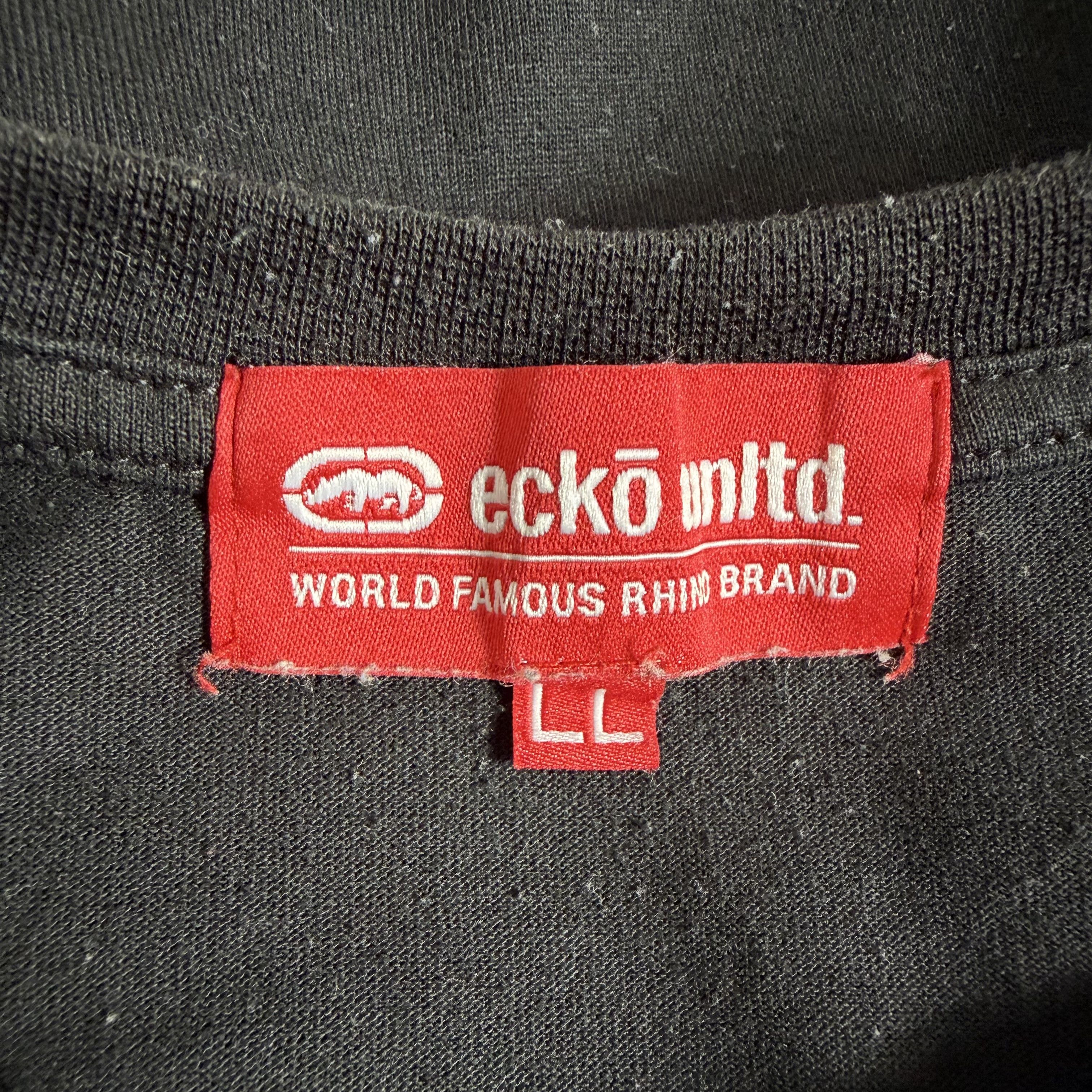 Ecko Unltd. 🔥RARE🔥VintageEcko Unltd. Overprint Spellout T-shirt Size US XL / EU 56 / 4 - 5 Thumbnail