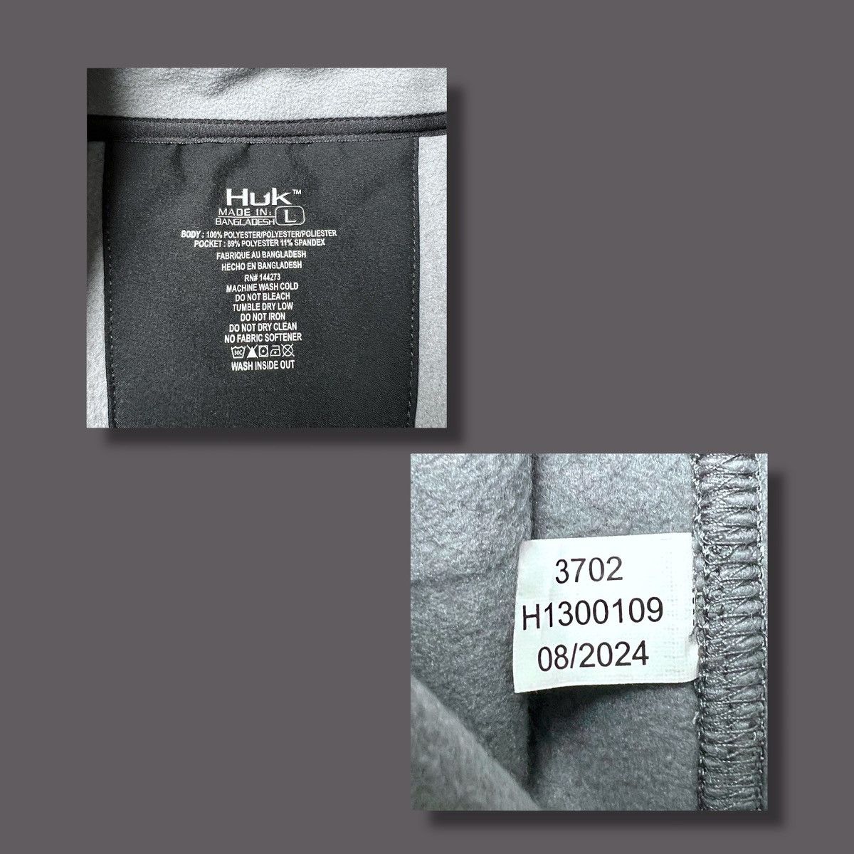 Other Huk Men’s Coastline Fleece Grey Black Vest Sz L Size US L / EU 52-54 / 3 - 10 Thumbnail