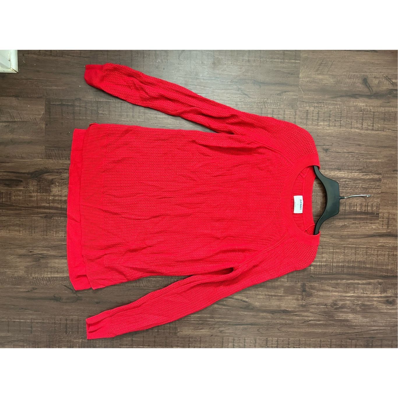 Old Navy Old Navy Chunky Knit Red Pullover Sweater, Size Large Size L / US 10 / IT 46 - 4 Thumbnail