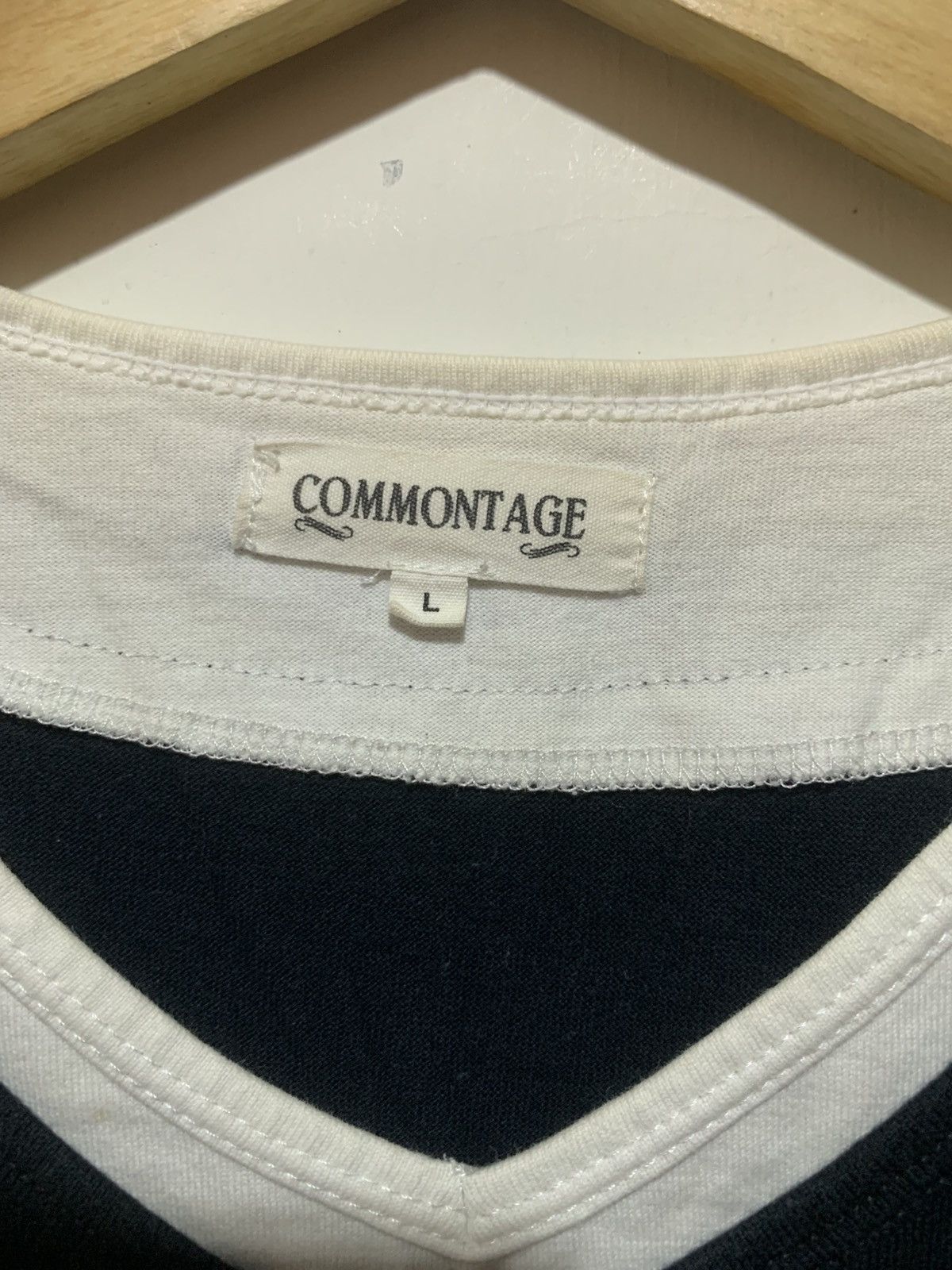 Le Grande Bleu (L.G.B.) Japanese Commontage Poem Double Layer Tee Shirt Size US L / EU 52-54 / 3 - 13 Thumbnail