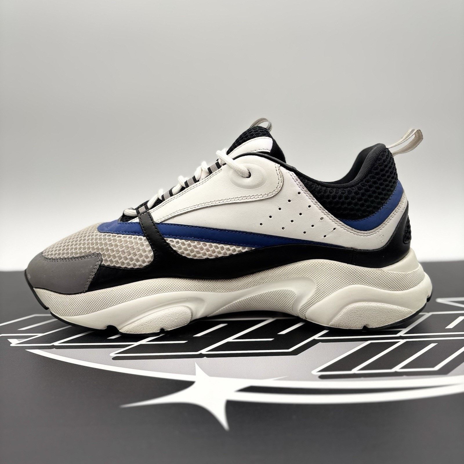 Dior Dior B22 Sneaker ' White, Blue, Black Reflective ' Size US 13 / EU 46 - 4 Thumbnail