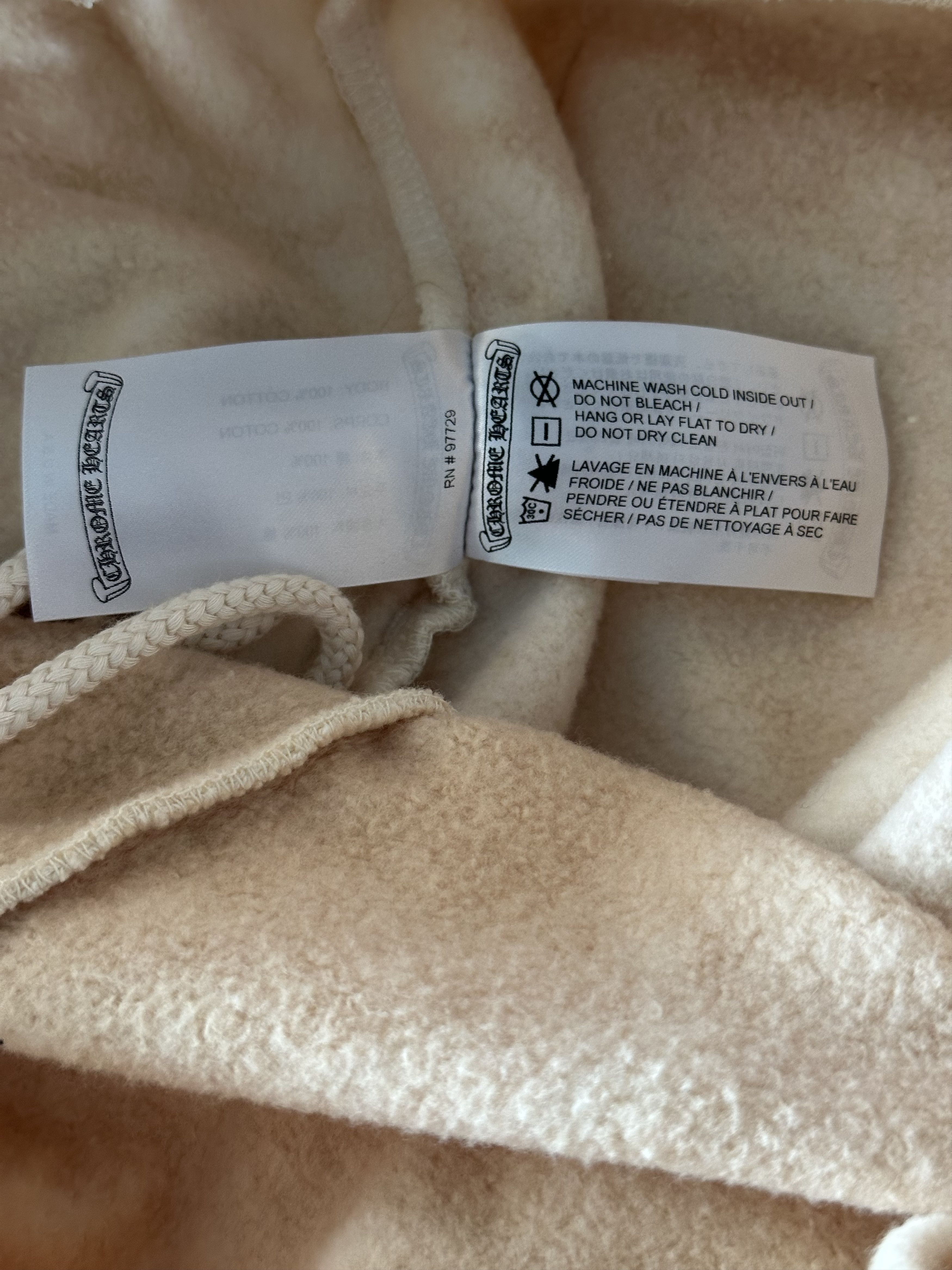 Chrome Hearts Drake Cream & Pink Certified Chrome Cross Logo Sweatpants Size US 38 / EU 54 - 4 Thumbnail