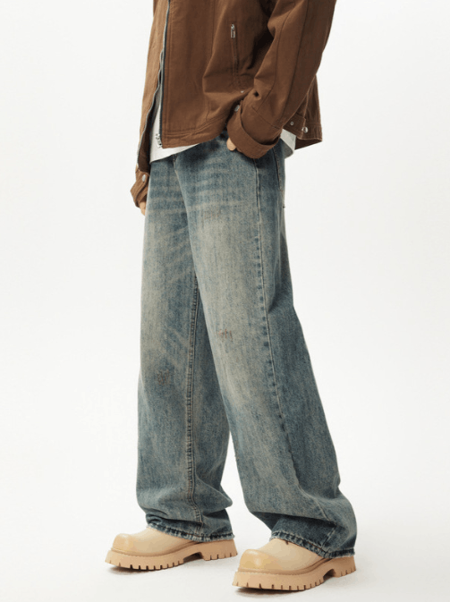 Japanese Brand Trendy distressed high street wide-leg loose jeans Size US 32 / EU 48 - 3 Thumbnail