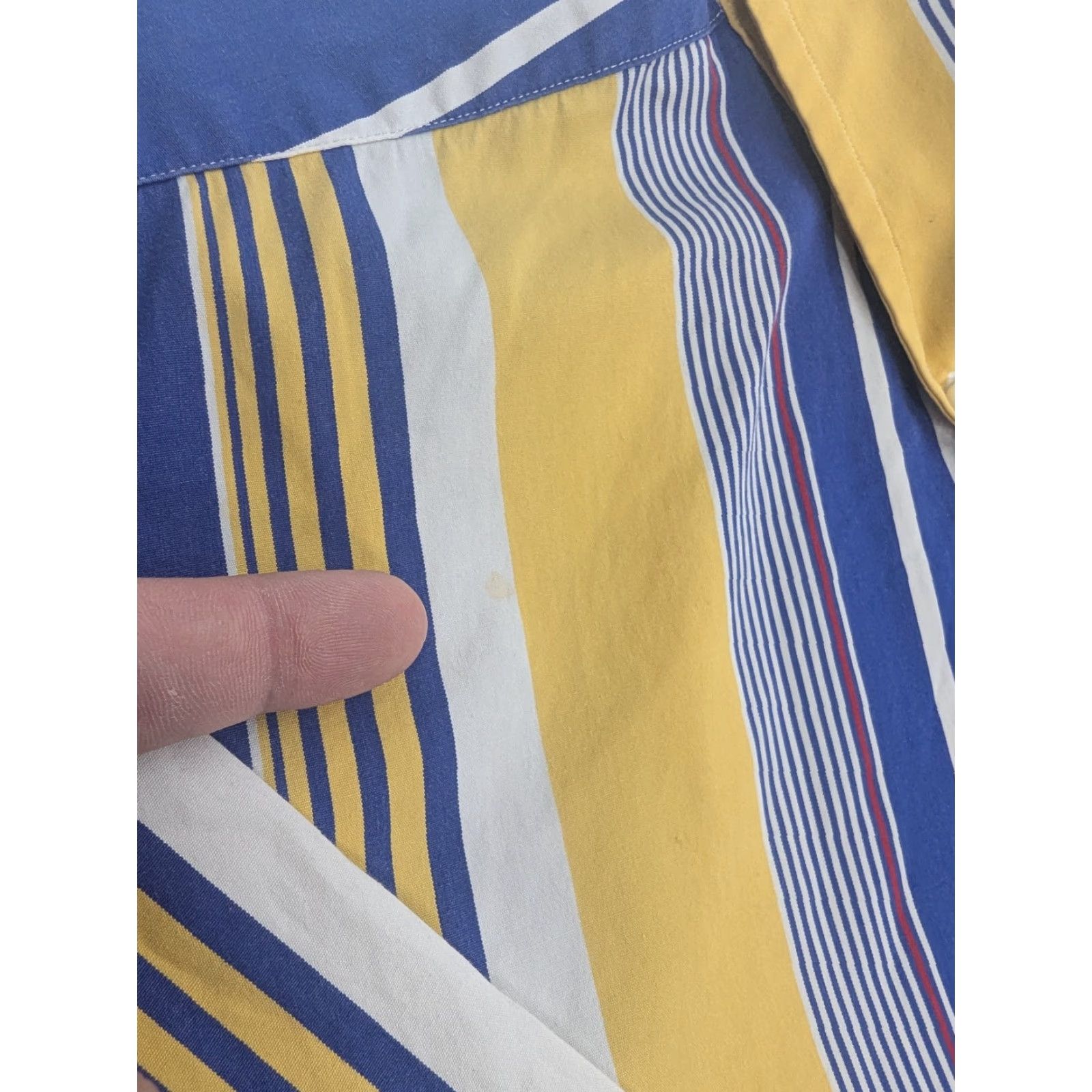 Ralph Lauren Ralph Lauren Shirt XL Classic Fit Button-Down Striped Cotton Blue Yellow Casual Men Size US XL / EU 56 / 4 - 2 Thumbnail