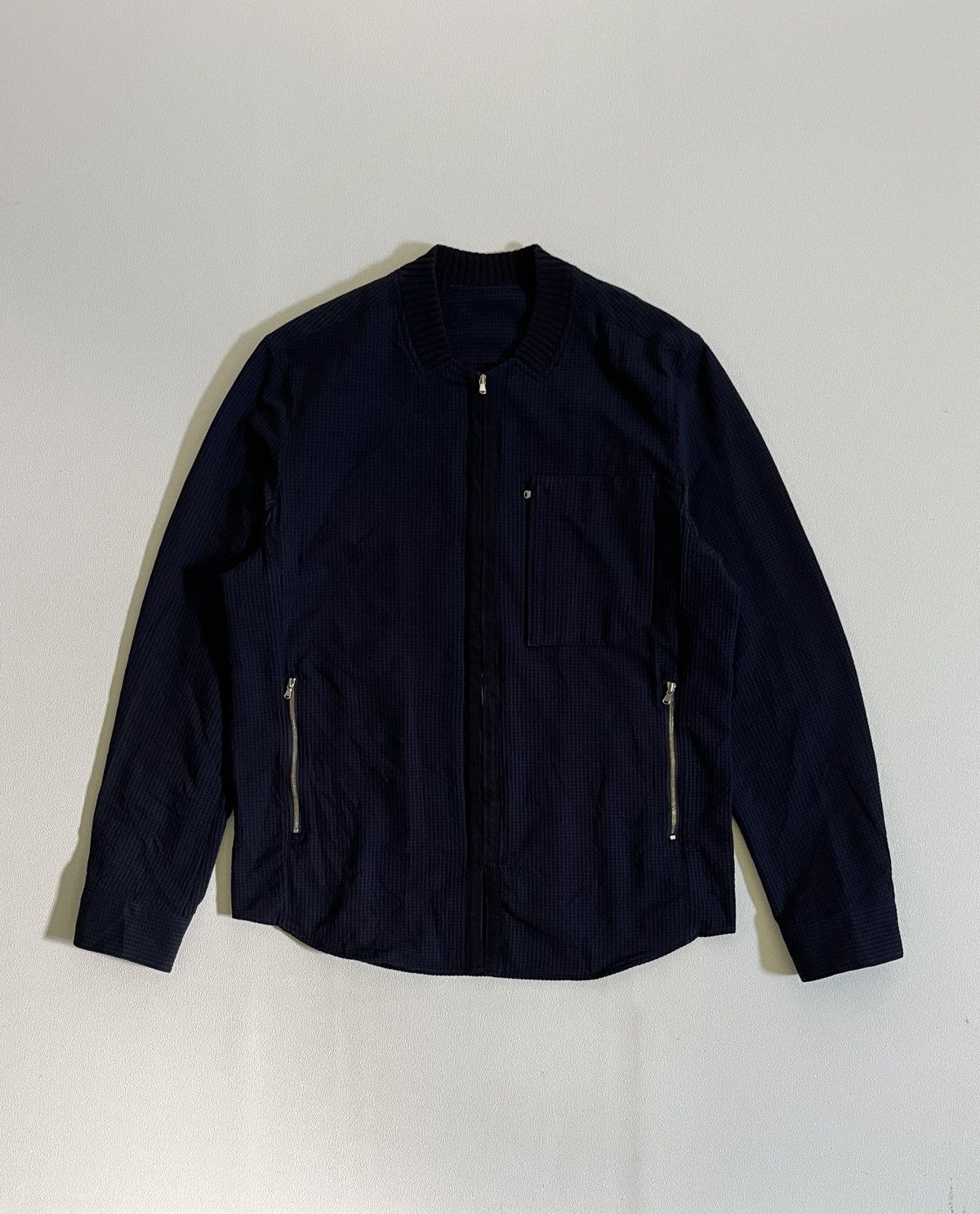 Solid Homme Solid Homme Bomber Biker Jacket Navy Size US L / EU 52-54 / 3 - 1 Thumbnail