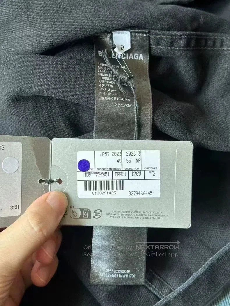 Balenciaga Balenciaga Tape Coke Denim Jacket. Size US XS / EU 42 / 0 - 4 Thumbnail