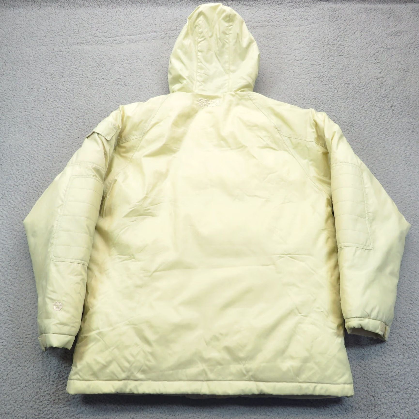 Southpole VTG Southpole Jacket Mens Medium Goose Down Puffer Y2K Fur Hood Hip Hop Coat Zip Size US M / EU 48-50 / 2 - 2 Thumbnail