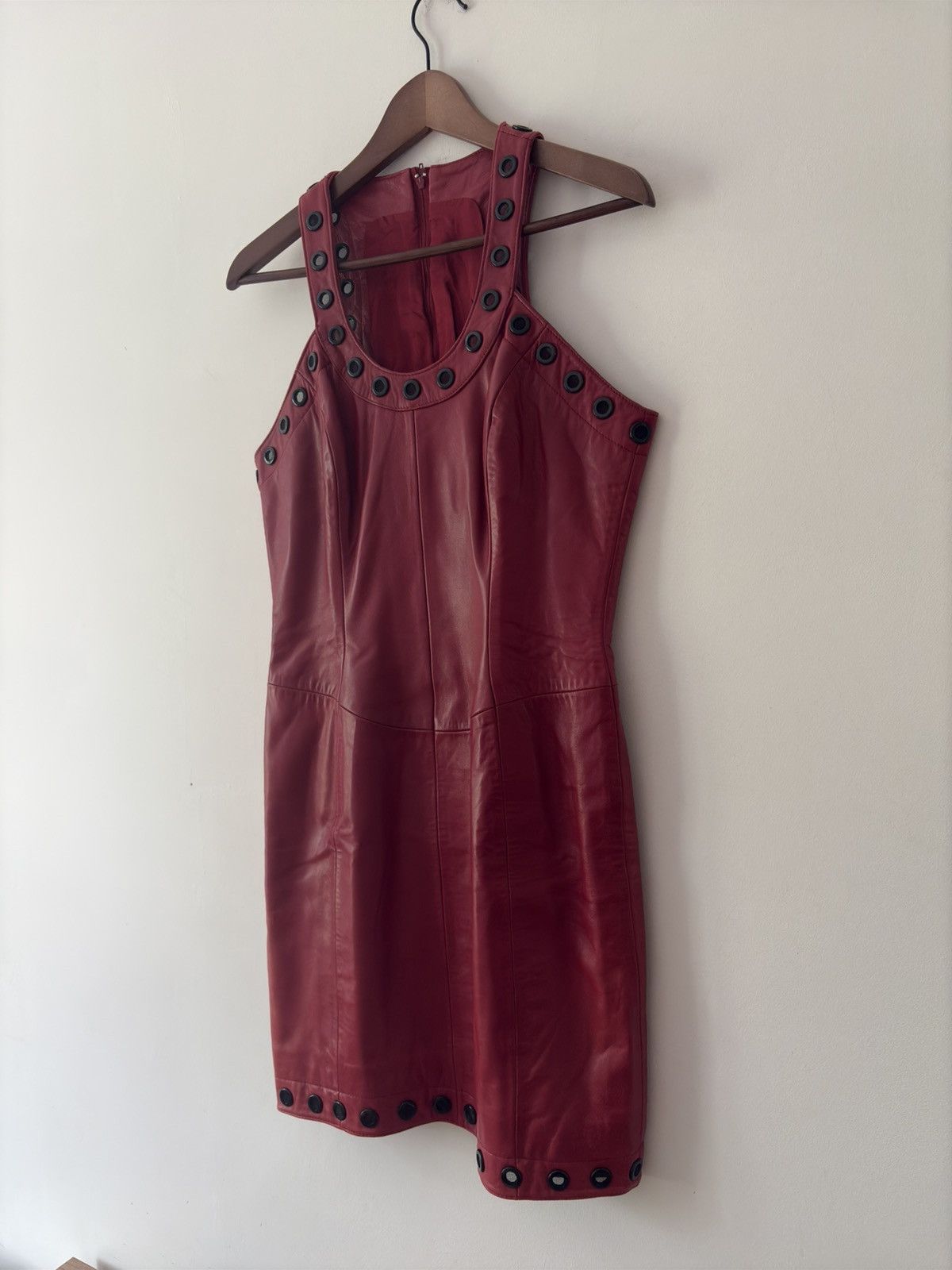Michael Hoban Michael Hoban North Beach Leather Dress – Premium Lambskin Size L / US 10 / IT 46 - 3 Thumbnail